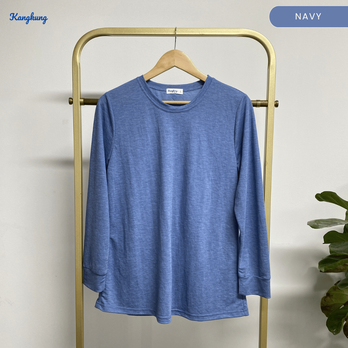 KANGKUNG JESSIE T-SHIRT COTTON WANITA GAYA MODEST SHIRT KASUAL – KK109