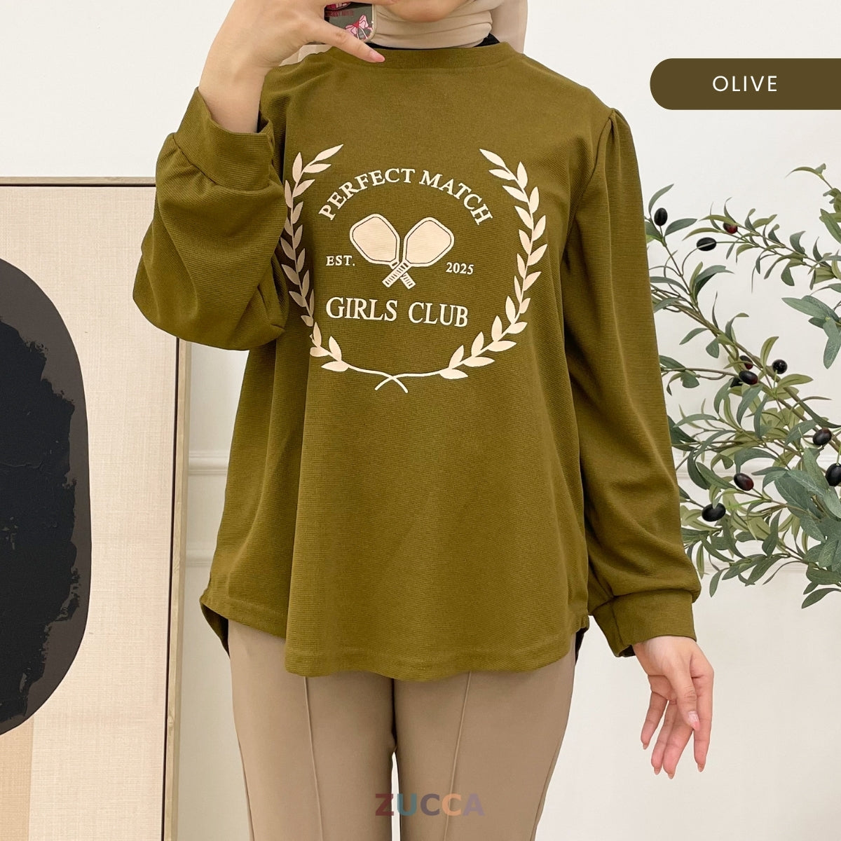 ZUCCA MARCIE KEMEJA KASUAL WANITA WAFFLE COTTON - DM007 BAJU WANITA KOREAN STYLE