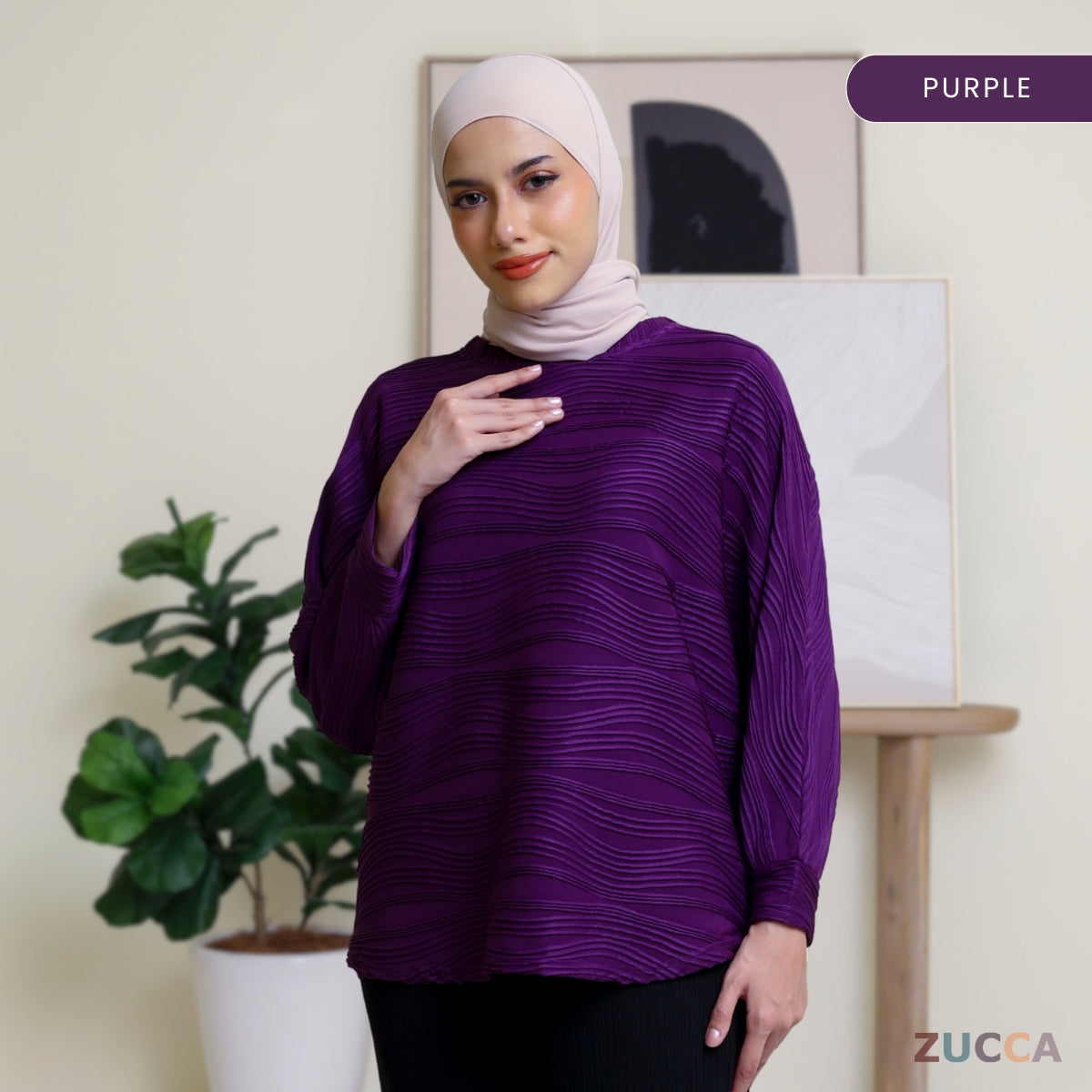 ZUCCA FARISA KEMEJA CORAK BERJALUR - DM089