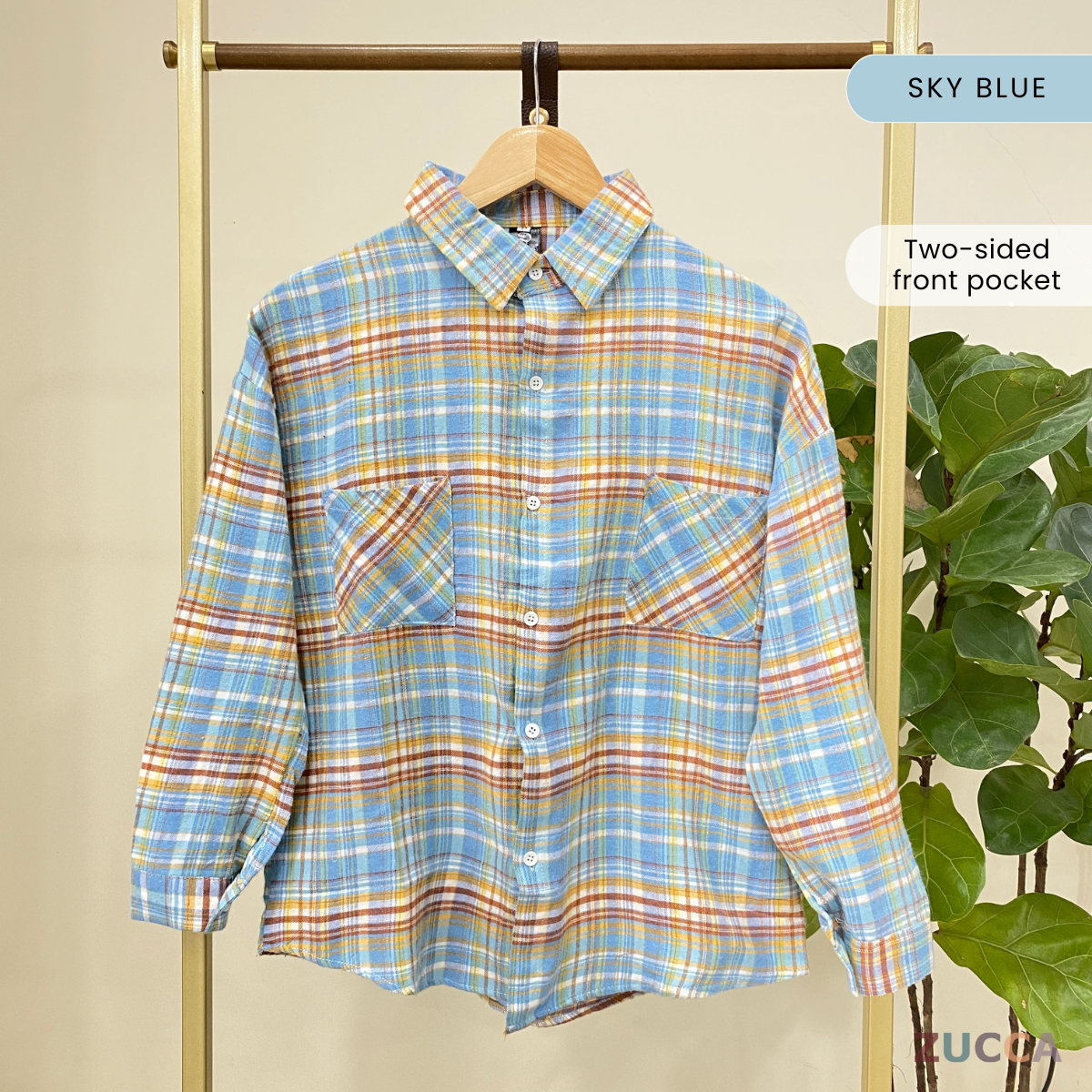 Felora Checkered Blouse Shirt - SU001