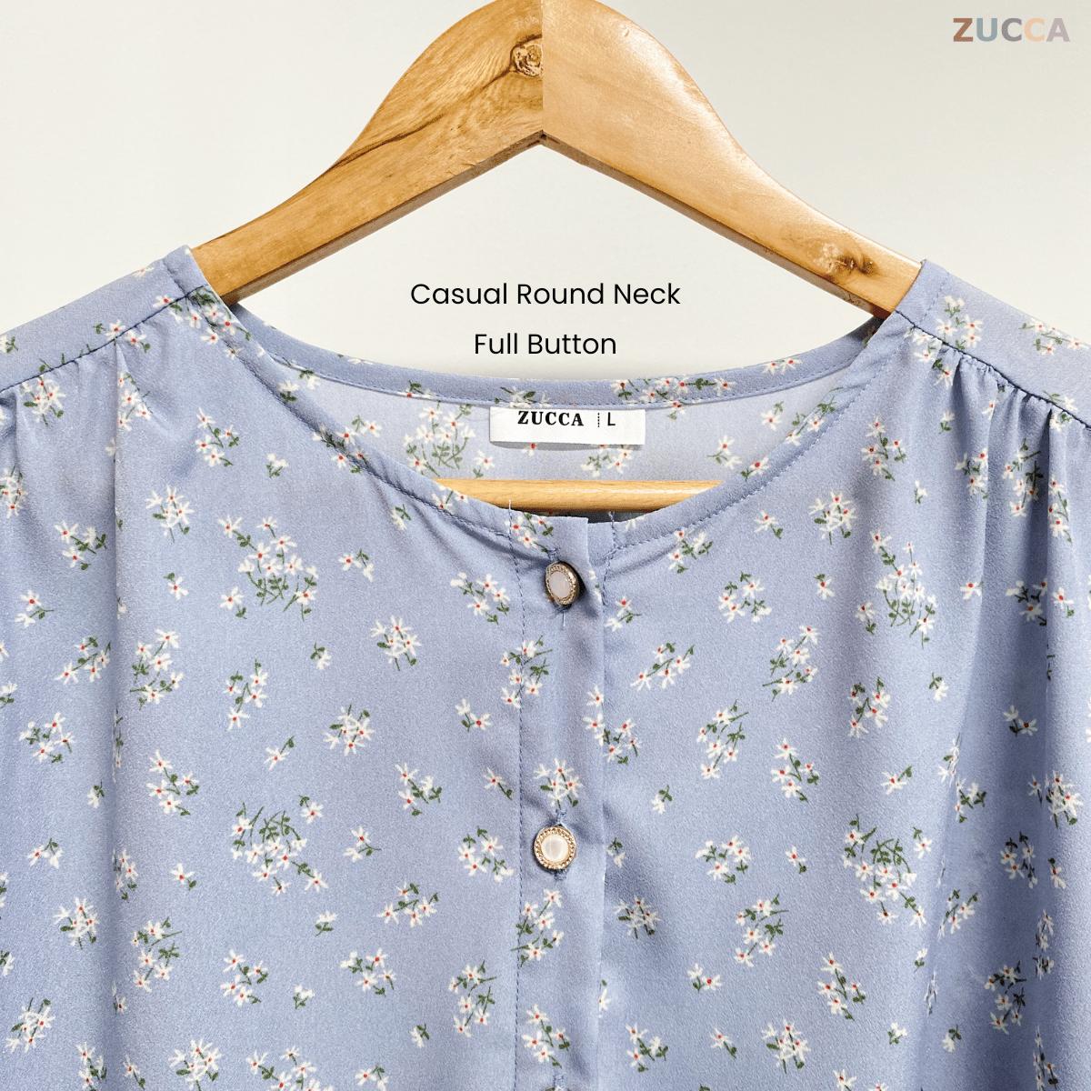 ZUCCA MARISSA BLOUSE BERCORAK FLORAL-DM119
