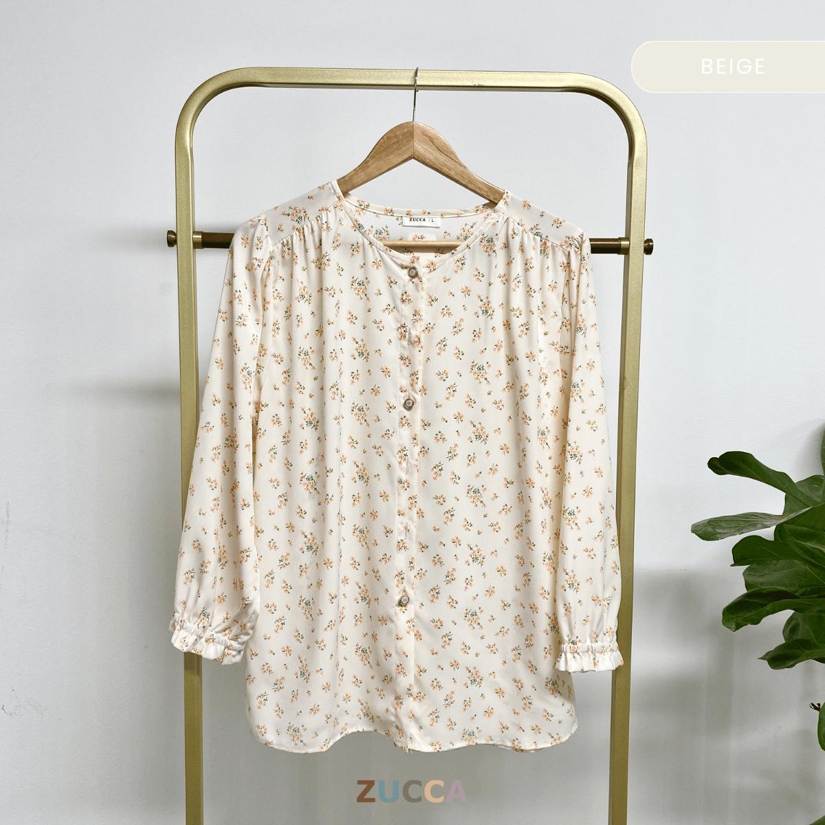 ZUCCA MARISSA BLOUSE BERCORAK FLORAL-DM119