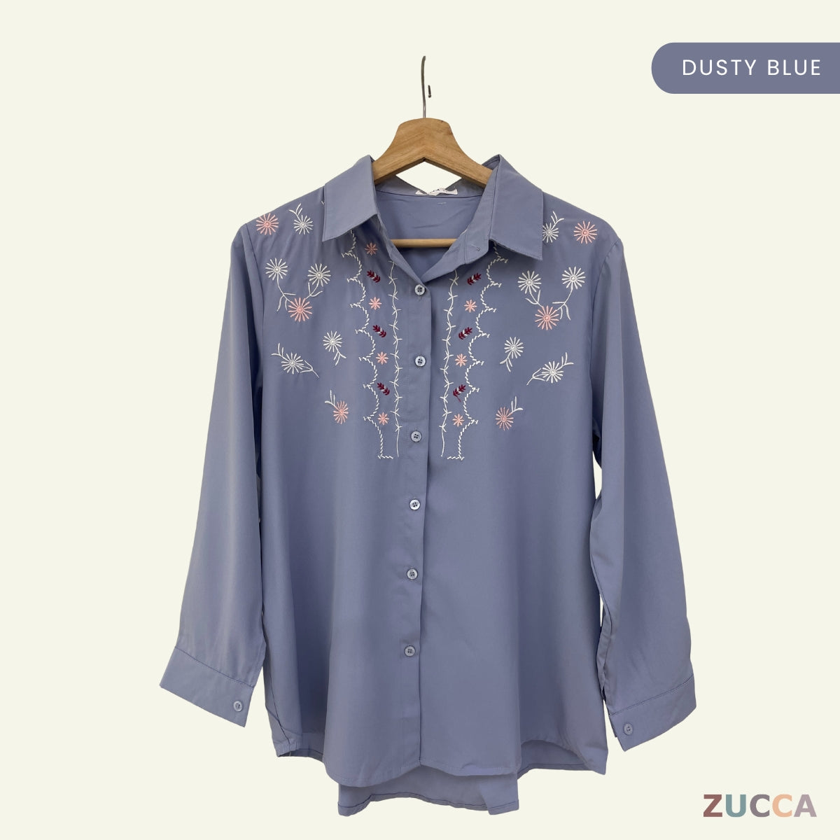 ZUCCA ALYANI BLAUS WANITA SULAMAN BUNGA - DM243 BAJU WANITA