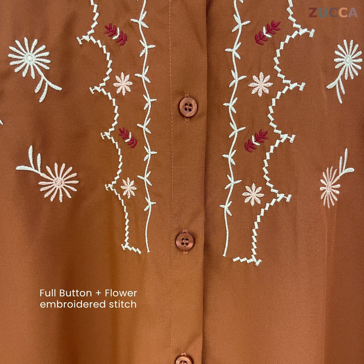 ZUCCA ALYANI BLAUS WANITA SULAMAN BUNGA - DM243 BAJU WANITA