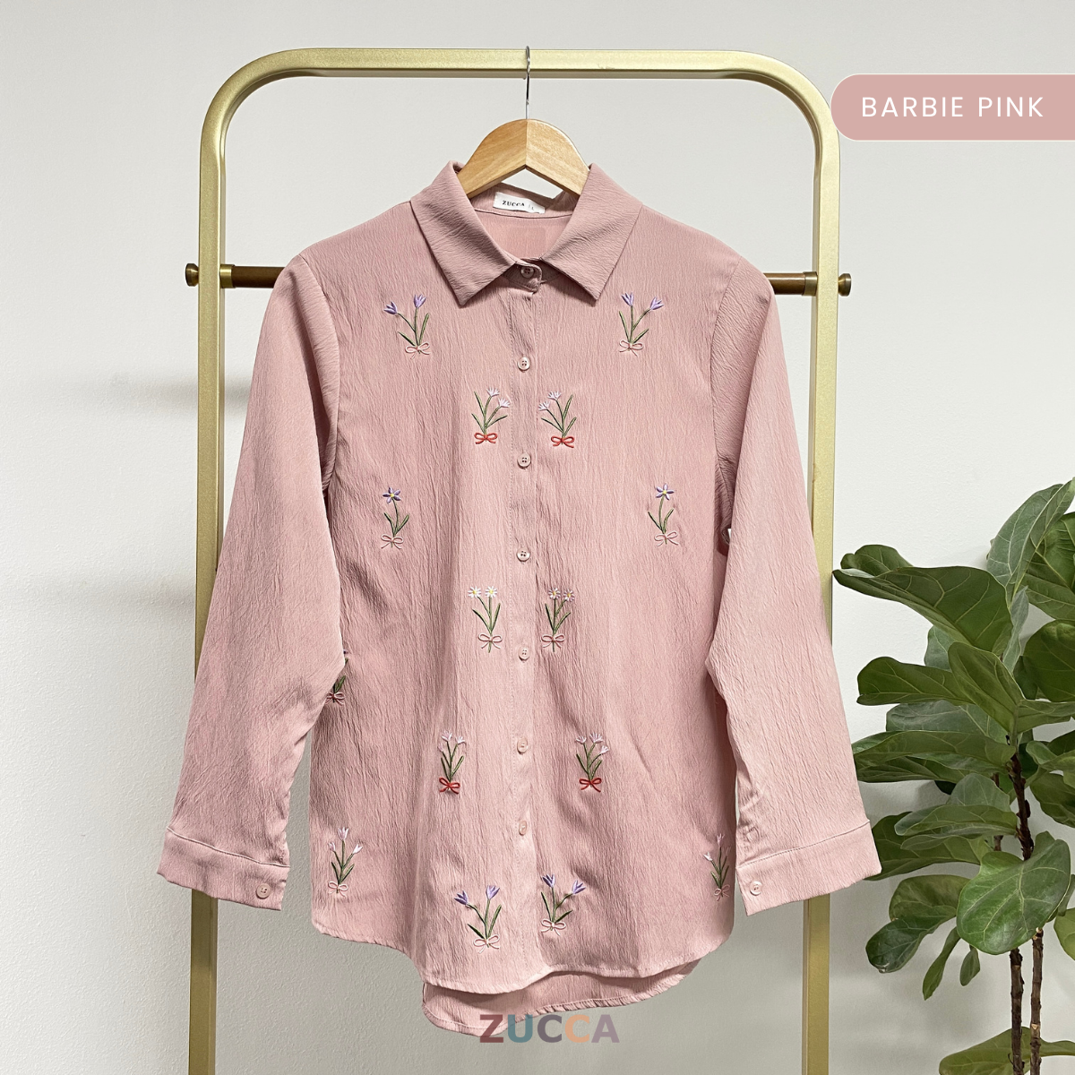 ZUCCA ALYANI BLAUS WANITA SULAMAN BUNGA - DM243 BAJU WANITA