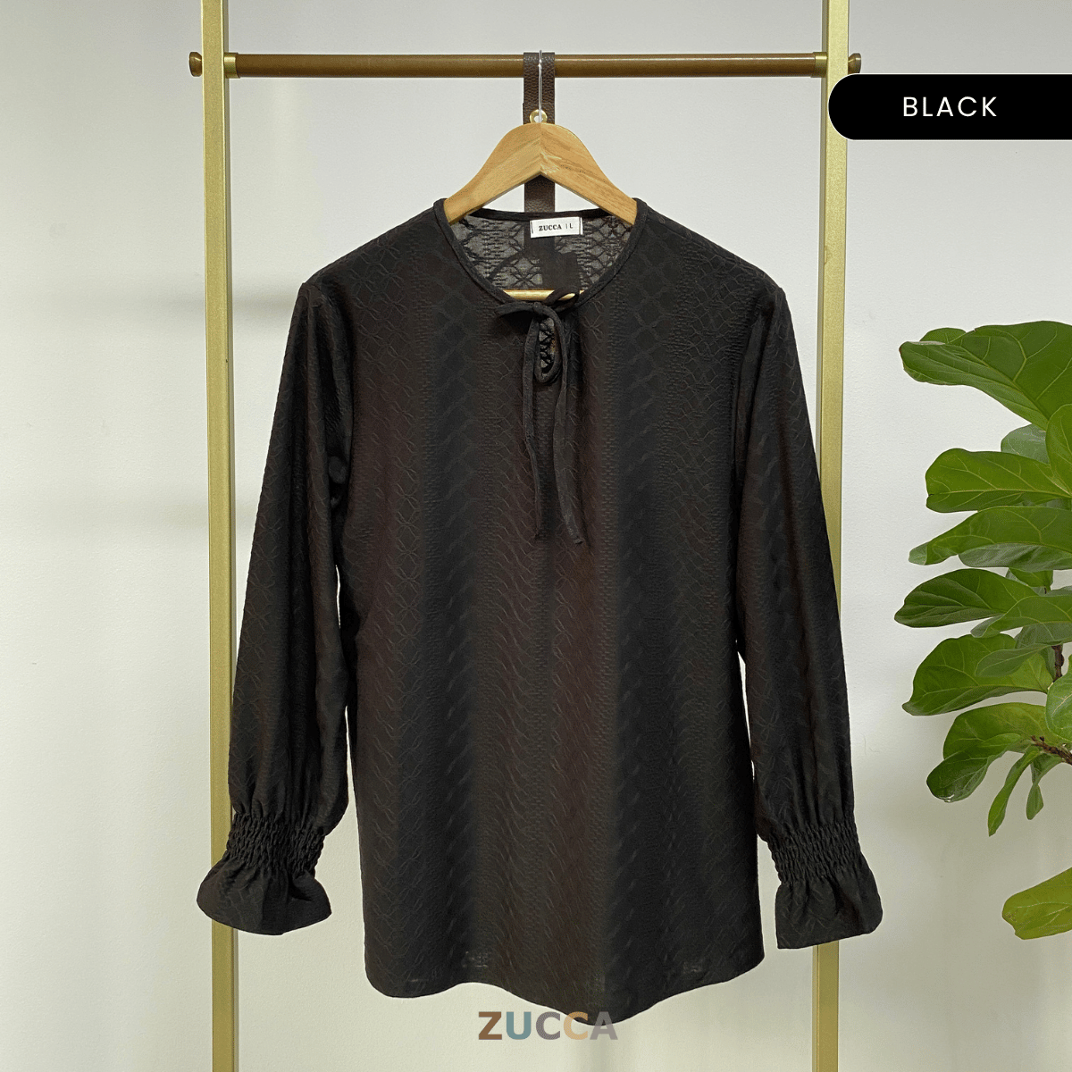 ZUCCA ANAIS BLOUS JACQUARD BERTEKSTUR - DM271