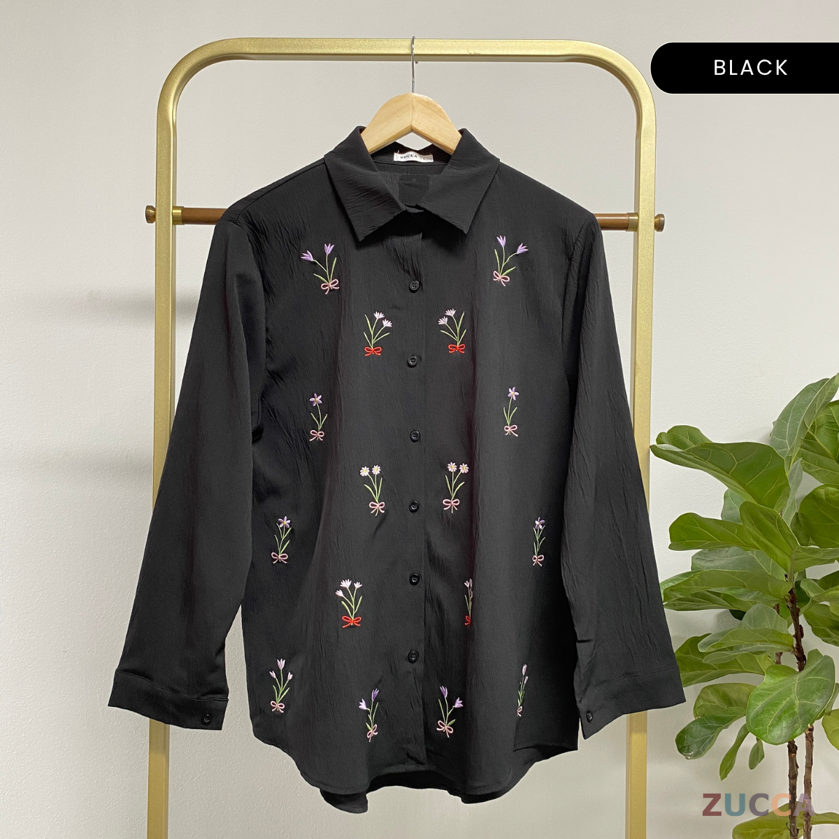 ZUCCA ALYANI BLAUS WANITA SULAMAN BUNGA - DM243 BAJU WANITA