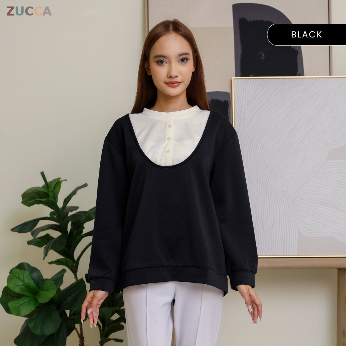 ZUCCA JUNNY DOLCE PULLOVER MODEST LOOK - DM286