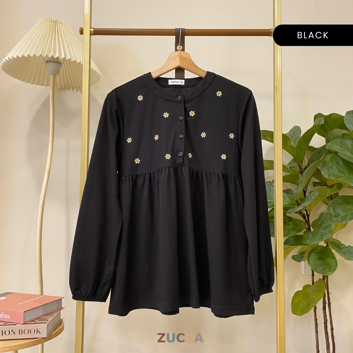 ZUCCA NELLA BLOUS DOLLY SULAMAN FLORAL DAISY - MA013