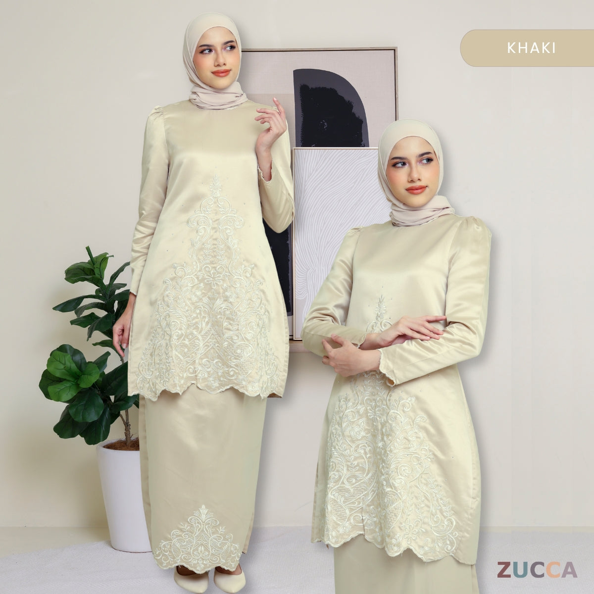 Ratna Kurung Pahang Satin Sulam Ibu Dan Anak - PL002 PL002A
