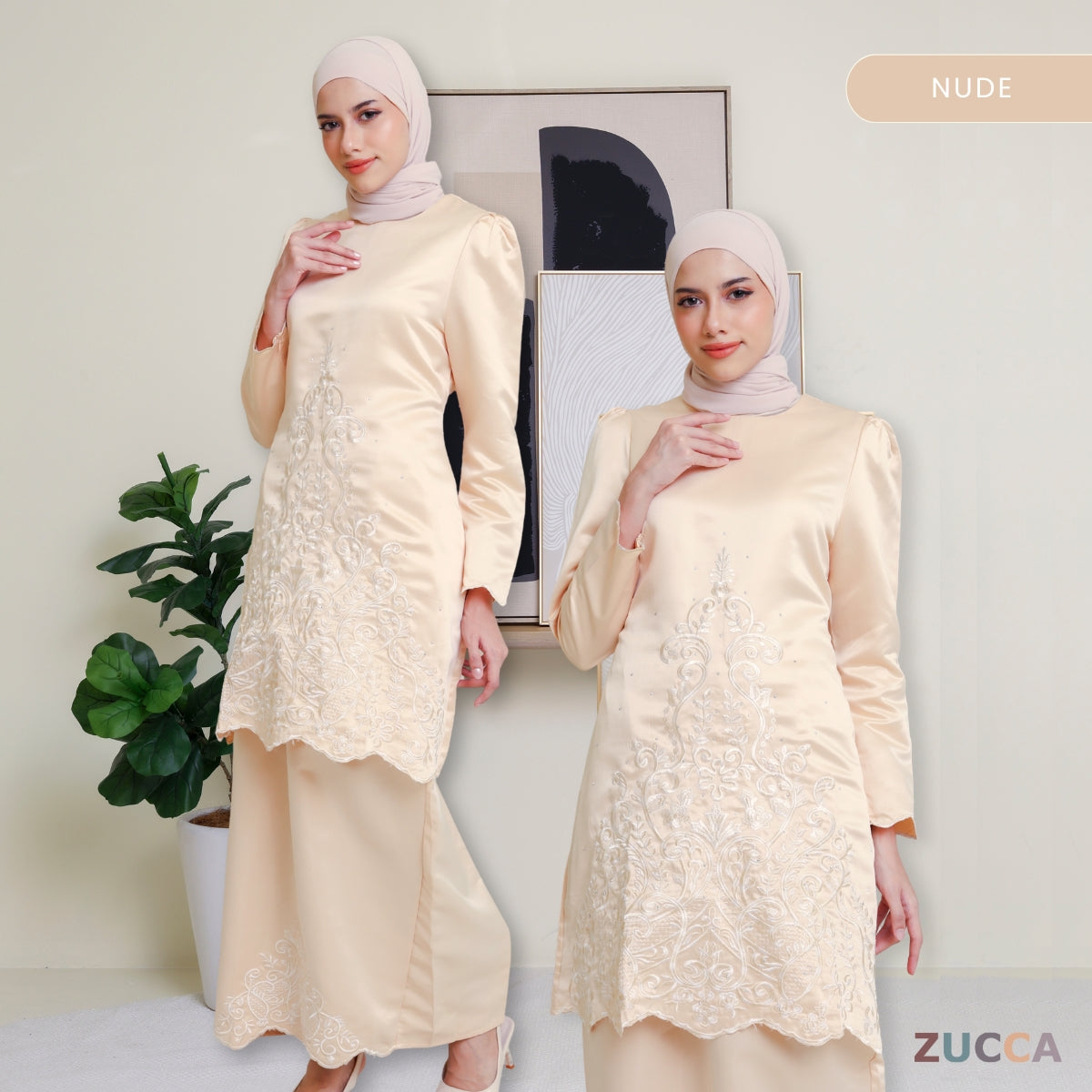 Ratna Kurung Pahang Satin Sulam Ibu Dan Anak - PL002 PL002A