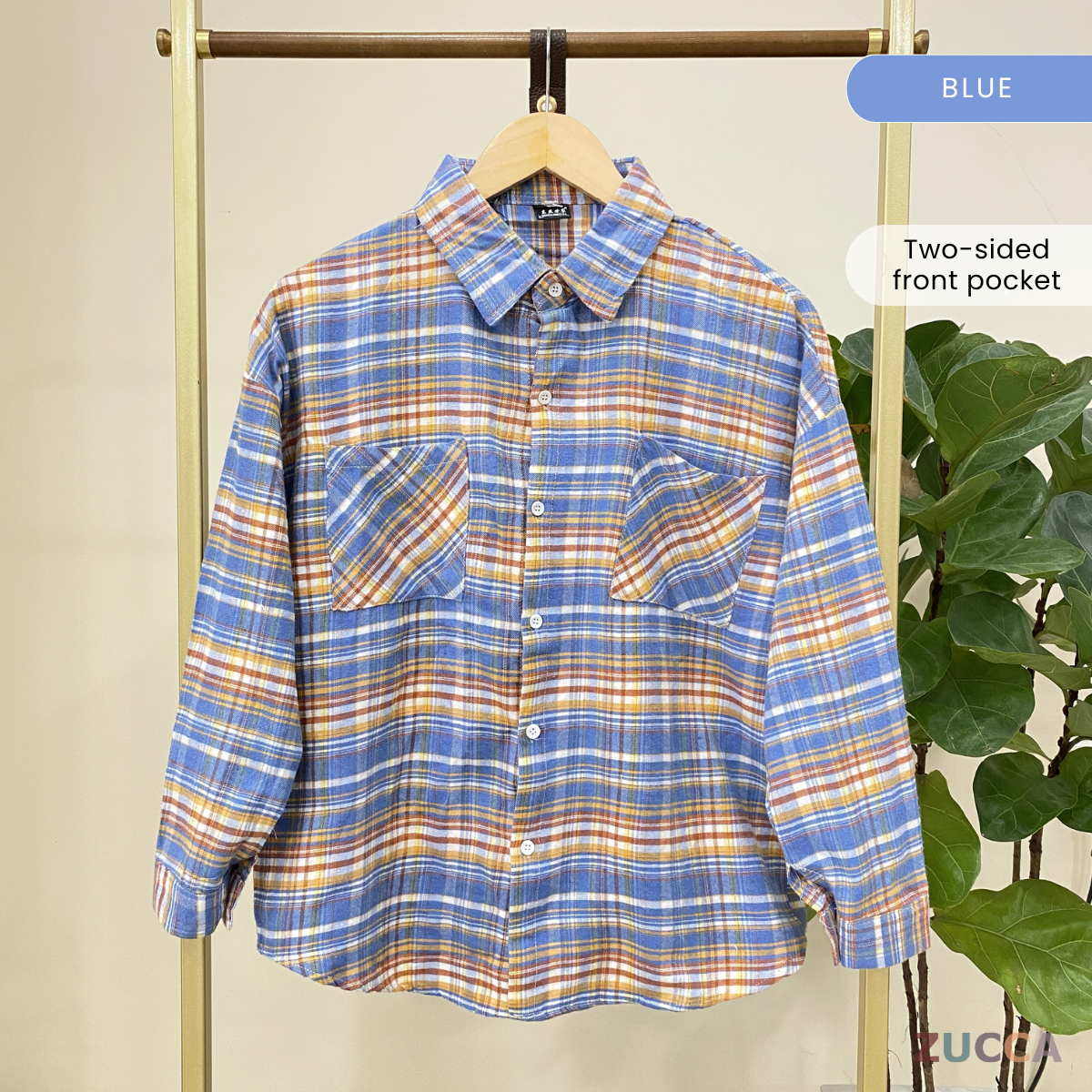 Felora Checkered Blouse Shirt - SU001