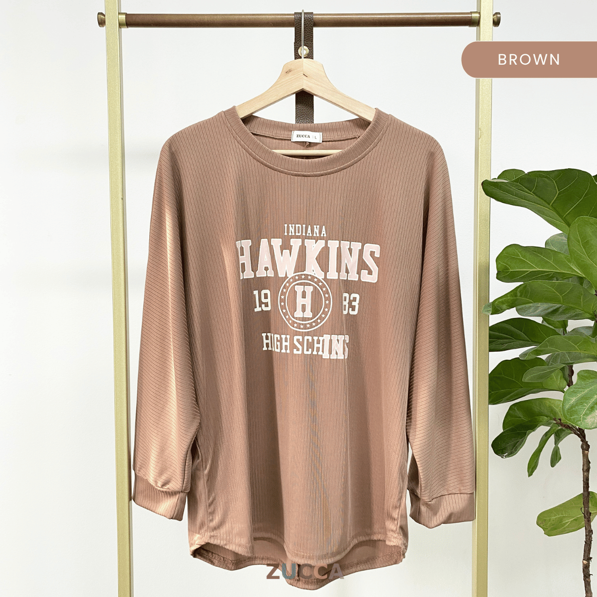 ZUCCA KIMBERLY BAJU WANITA GRAFIK KNIT - DM258