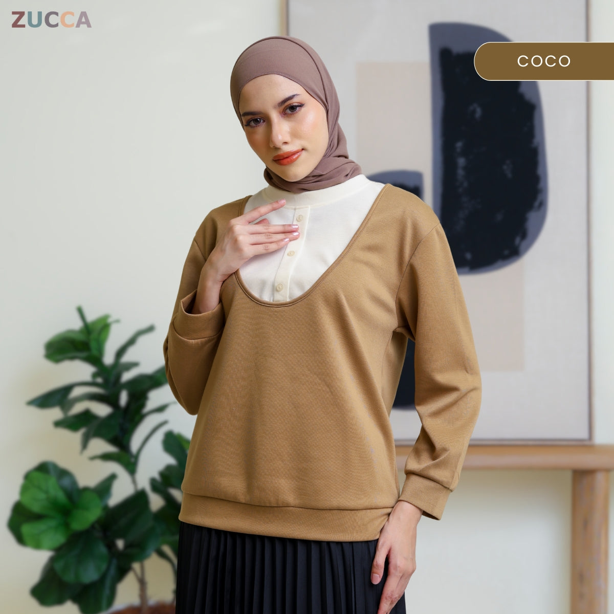 ZUCCA JUNNY DOLCE PULLOVER MODEST LOOK - DM286