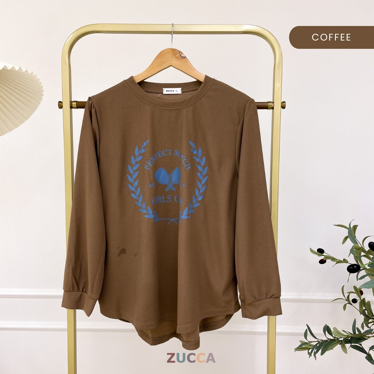 ZUCCA MARCIE KEMEJA KASUAL WANITA WAFFLE COTTON - DM007 BAJU WANITA KOREAN STYLE