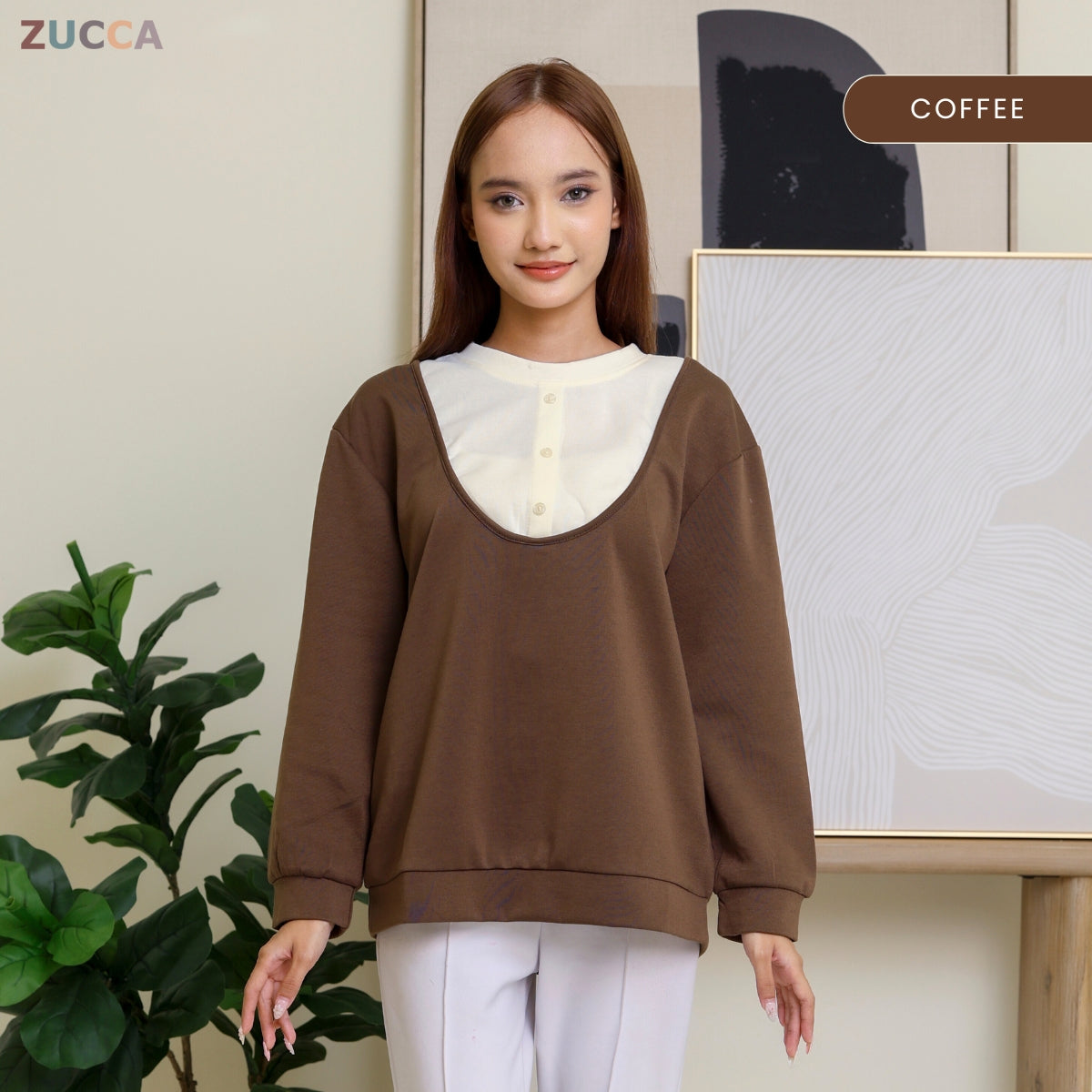 ZUCCA JUNNY DOLCE PULLOVER MODEST LOOK - DM286