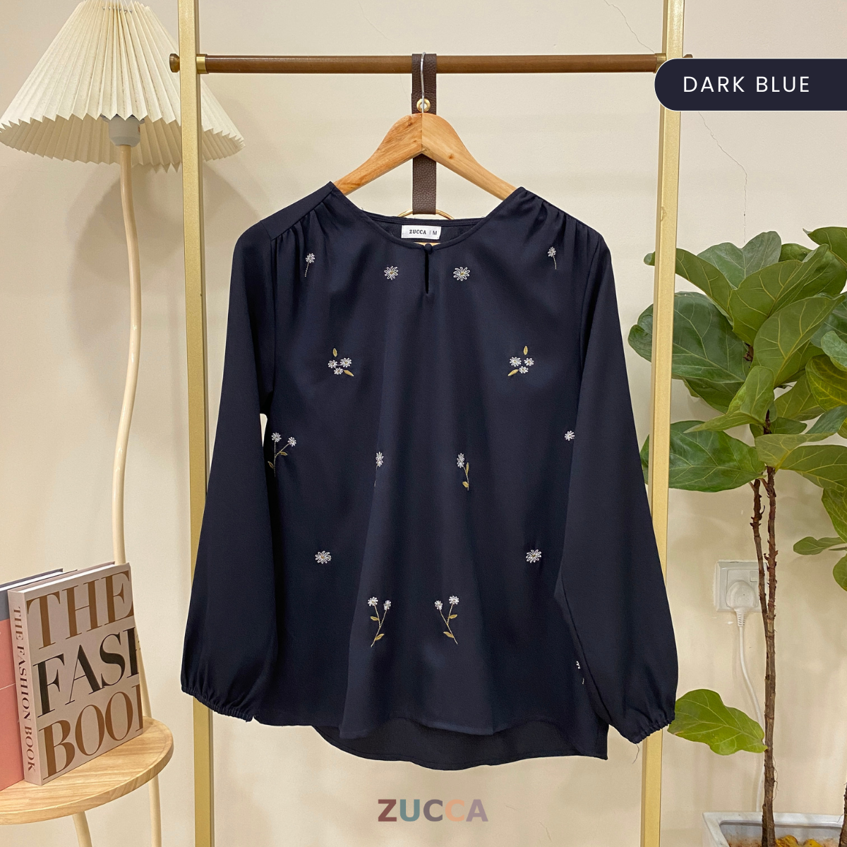 ZUCCA WINNY PLEATED SHOULDER WOMEN BLOUSE - MA012