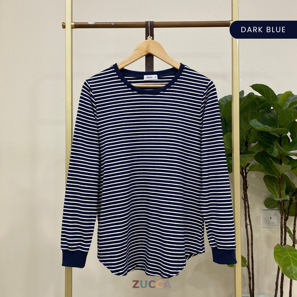 ZUCCA MINAZ STRIPED CASUAL SHIRT BLOUSE - MA025