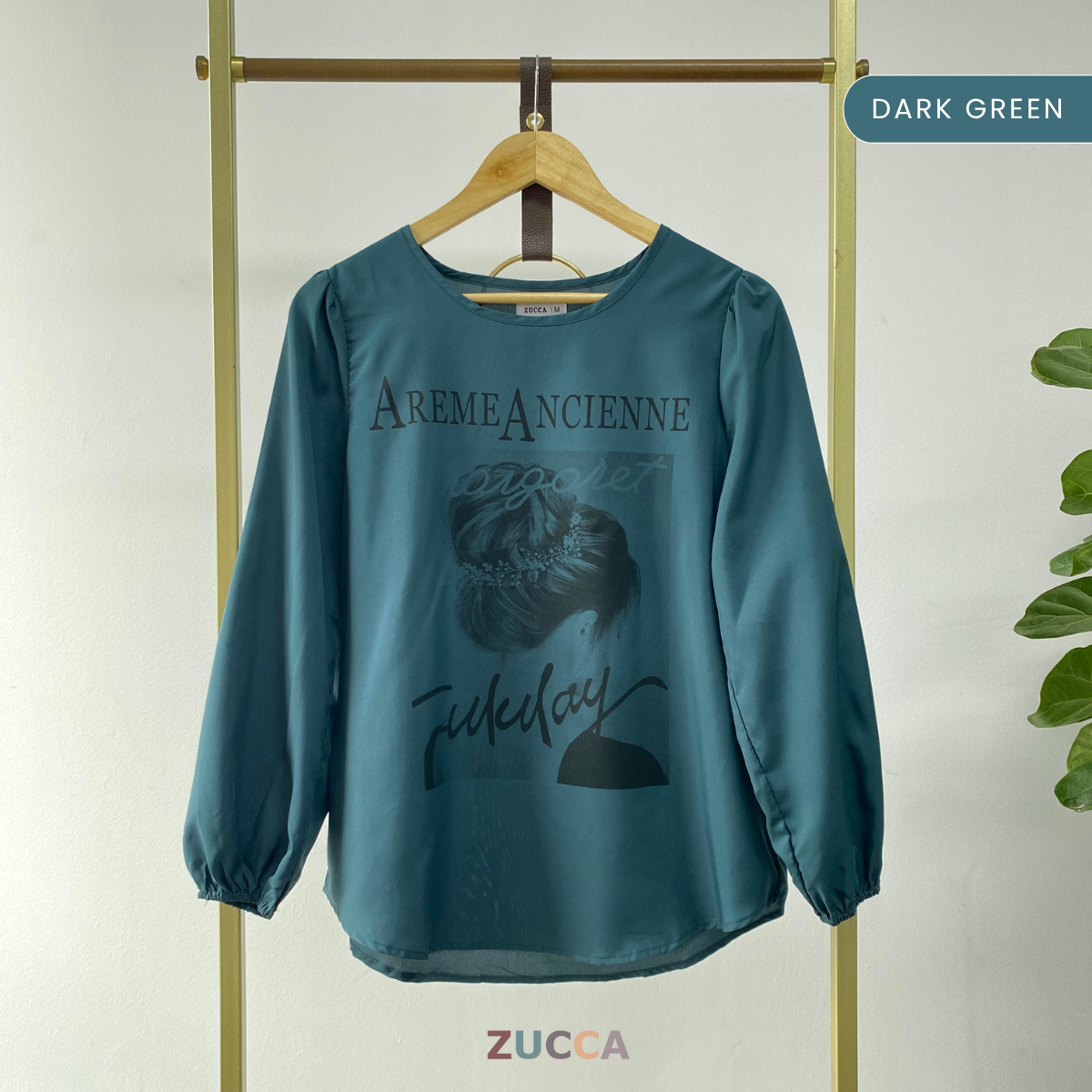 ZUCCA RUKA BLOUSEWANITA BERCORAK GRAFIK - MA065
