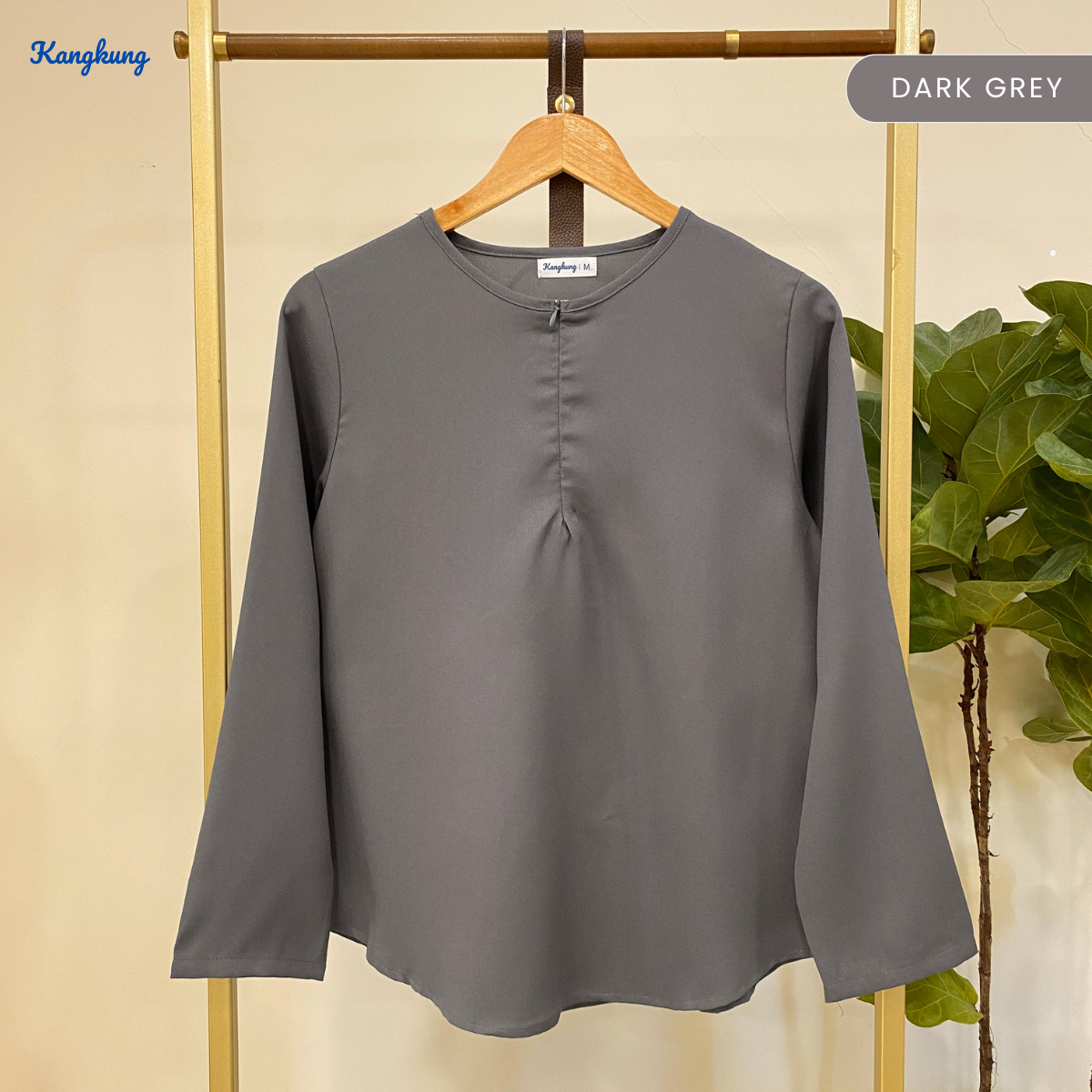 KANGKUNG MISTY BLOUS KASUAL ZIP BERGAYA – KK111