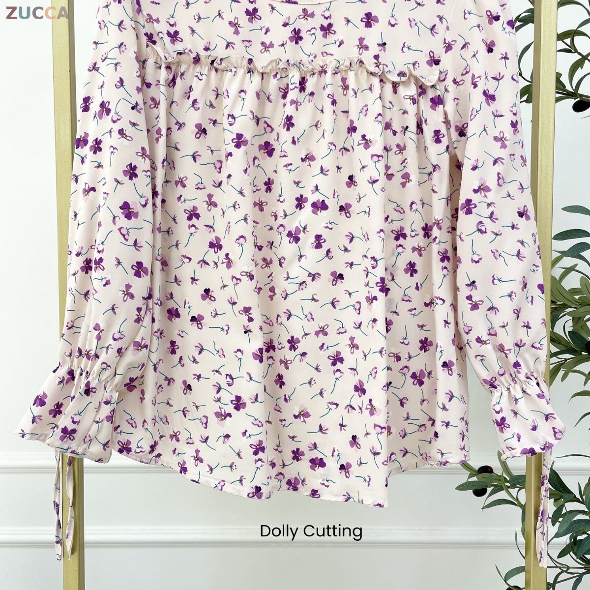 ZUCCA JULINA KASUAL WOMEN BLOUSE FLOWER PRINTED - DM017