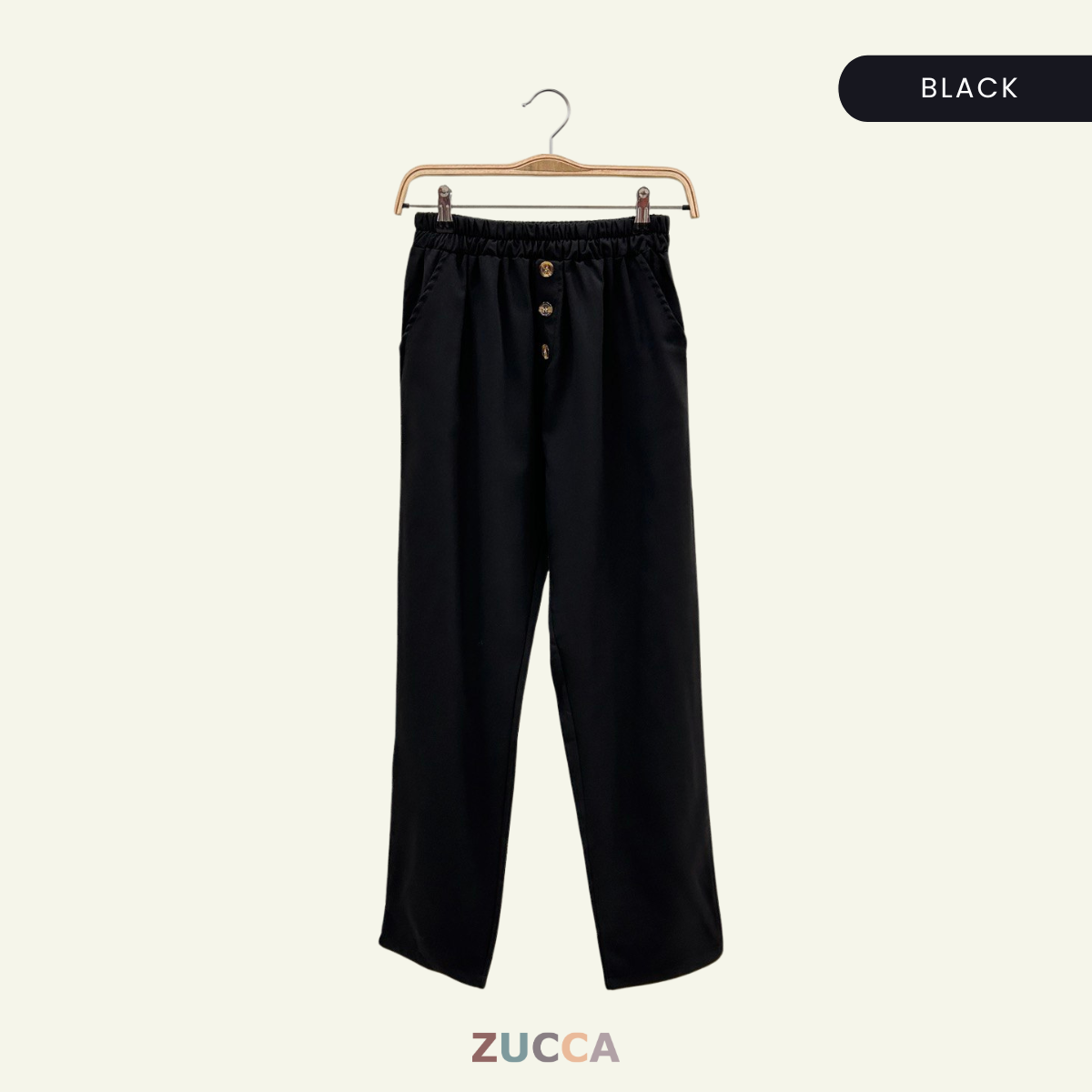 ZUCCA CARLOS BUTTON STRAIGHT PANTS KOREAN STYLE - DM025