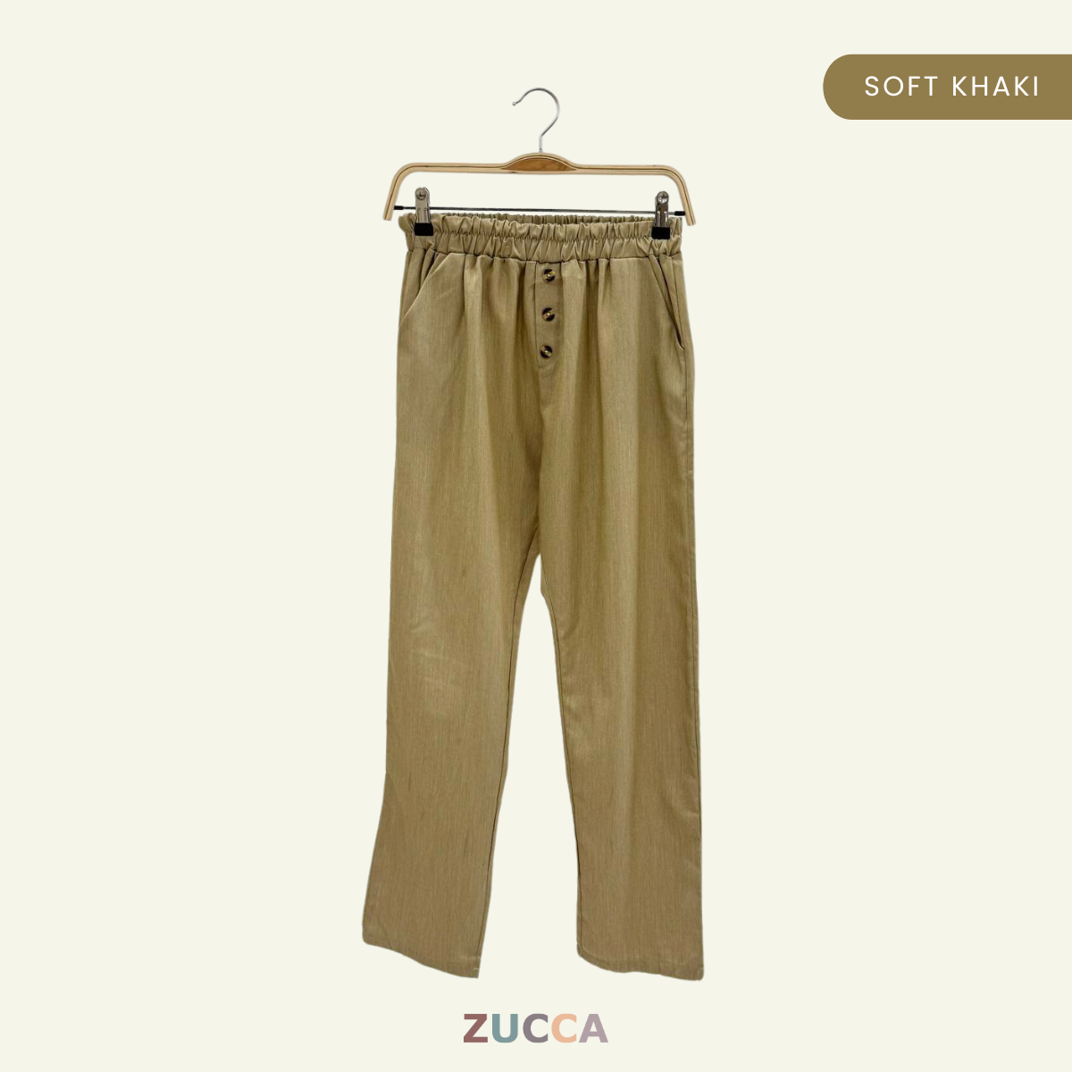 ZUCCA CARLOS BUTTON STRAIGHT PANTS KOREAN STYLE - DM025
