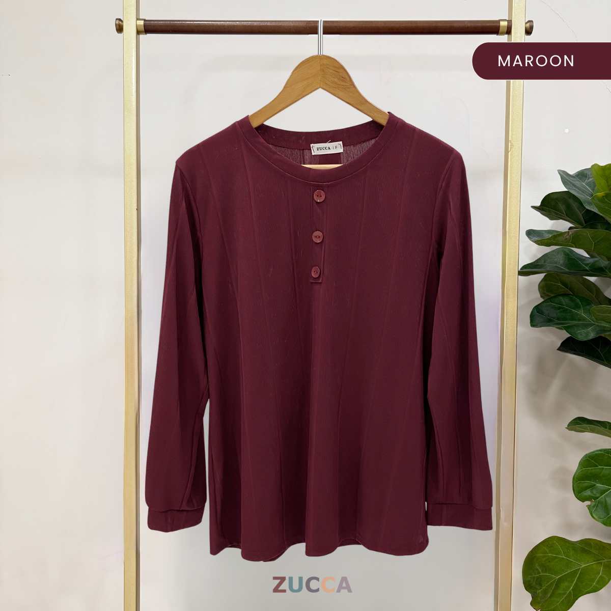ZUCCA ASA BAJU KASUAL WANITA - DM033 WOMEN BLOUSE