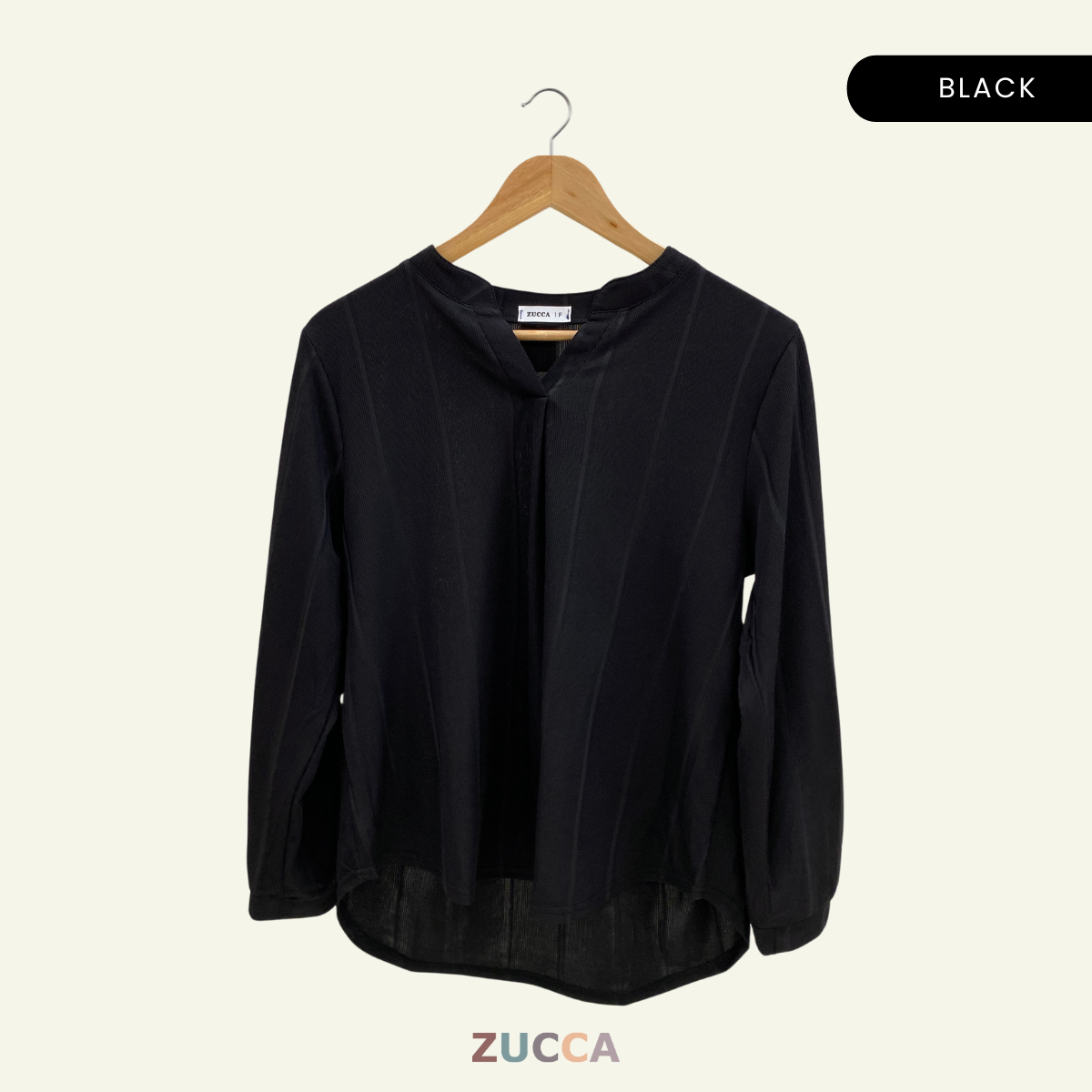 ZUCCA ALITA PLAIN WOMEN BLOUSE - DM065 KEMEJA WANITA OFFICEWEAR KOREAN STYLE