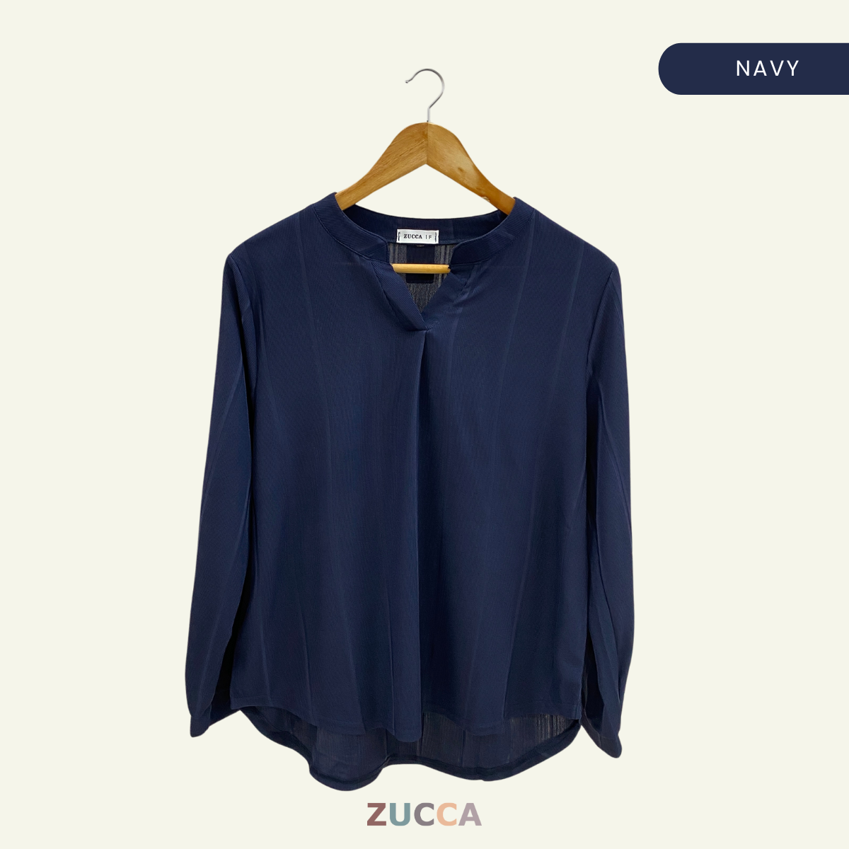 ZUCCA ALITA PLAIN WOMEN BLOUSE - DM065 KEMEJA WANITA OFFICEWEAR KOREAN STYLE