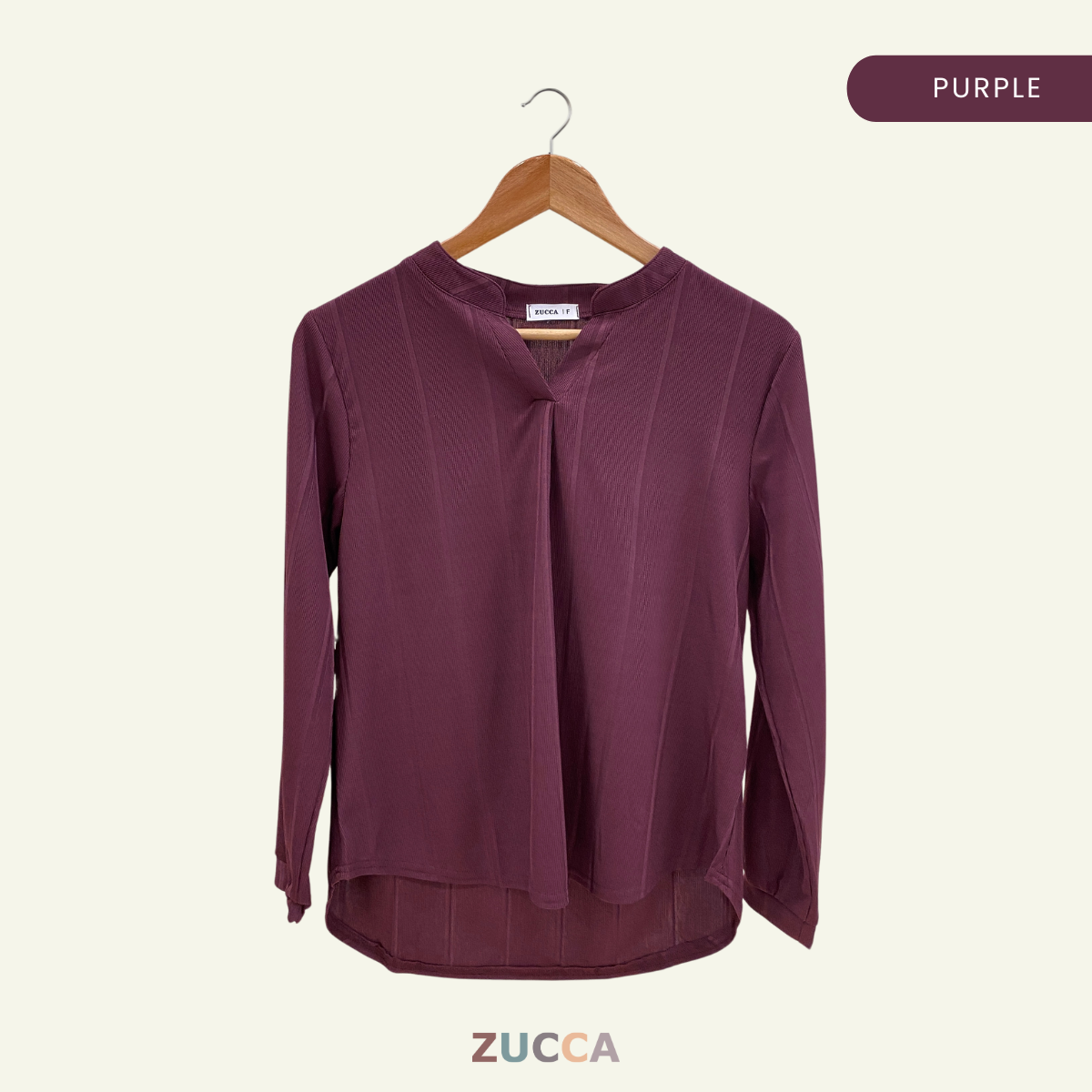 ZUCCA ALITA PLAIN WOMEN BLOUSE - DM065 KEMEJA WANITA OFFICEWEAR KOREAN STYLE