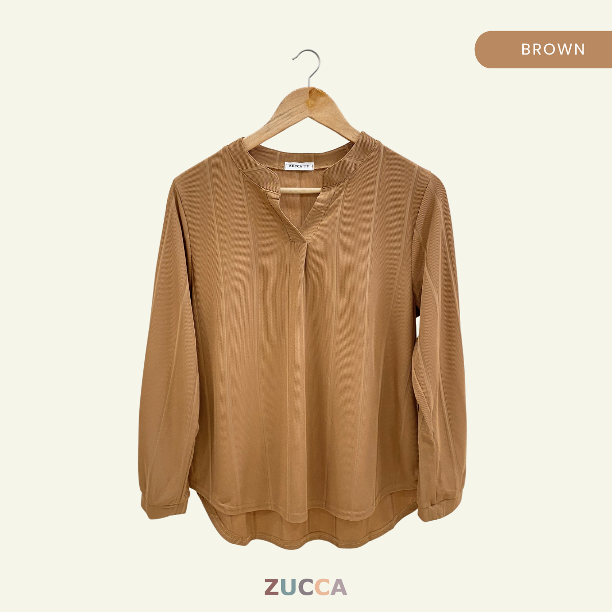 ZUCCA ALITA PLAIN WOMEN BLOUSE - DM065 KEMEJA WANITA OFFICEWEAR KOREAN STYLE