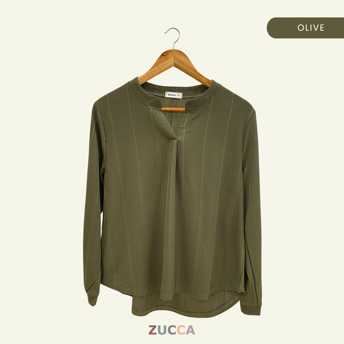ZUCCA ALITA PLAIN WOMEN BLOUSE - DM065 KEMEJA WANITA OFFICEWEAR KOREAN STYLE