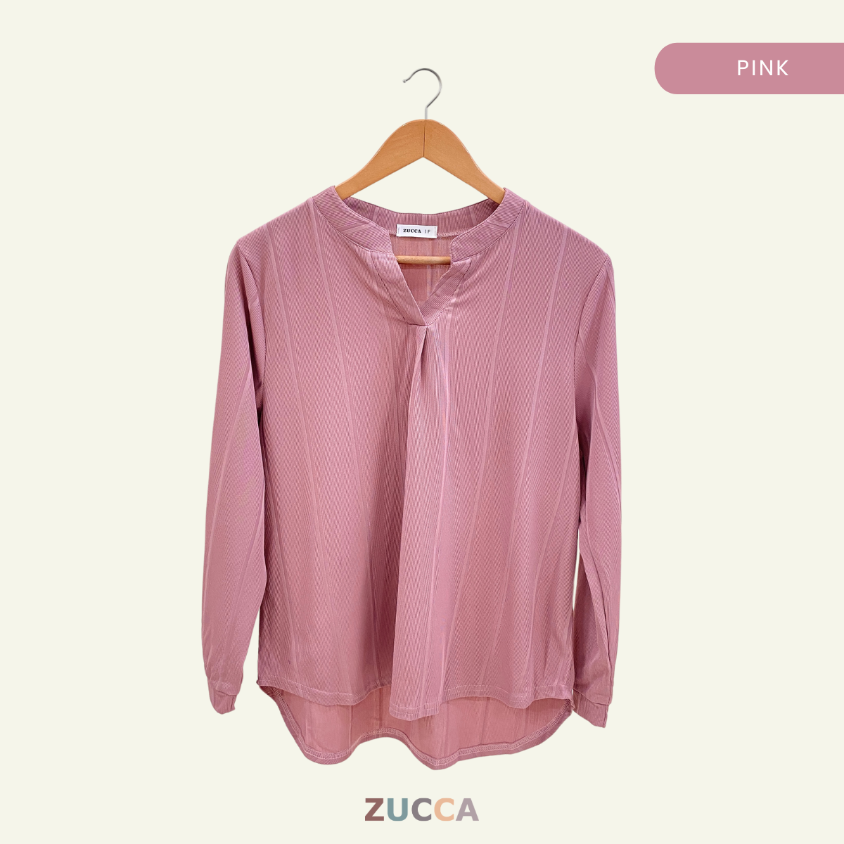 ZUCCA ALITA PLAIN WOMEN BLOUSE - DM065 KEMEJA WANITA OFFICEWEAR KOREAN STYLE
