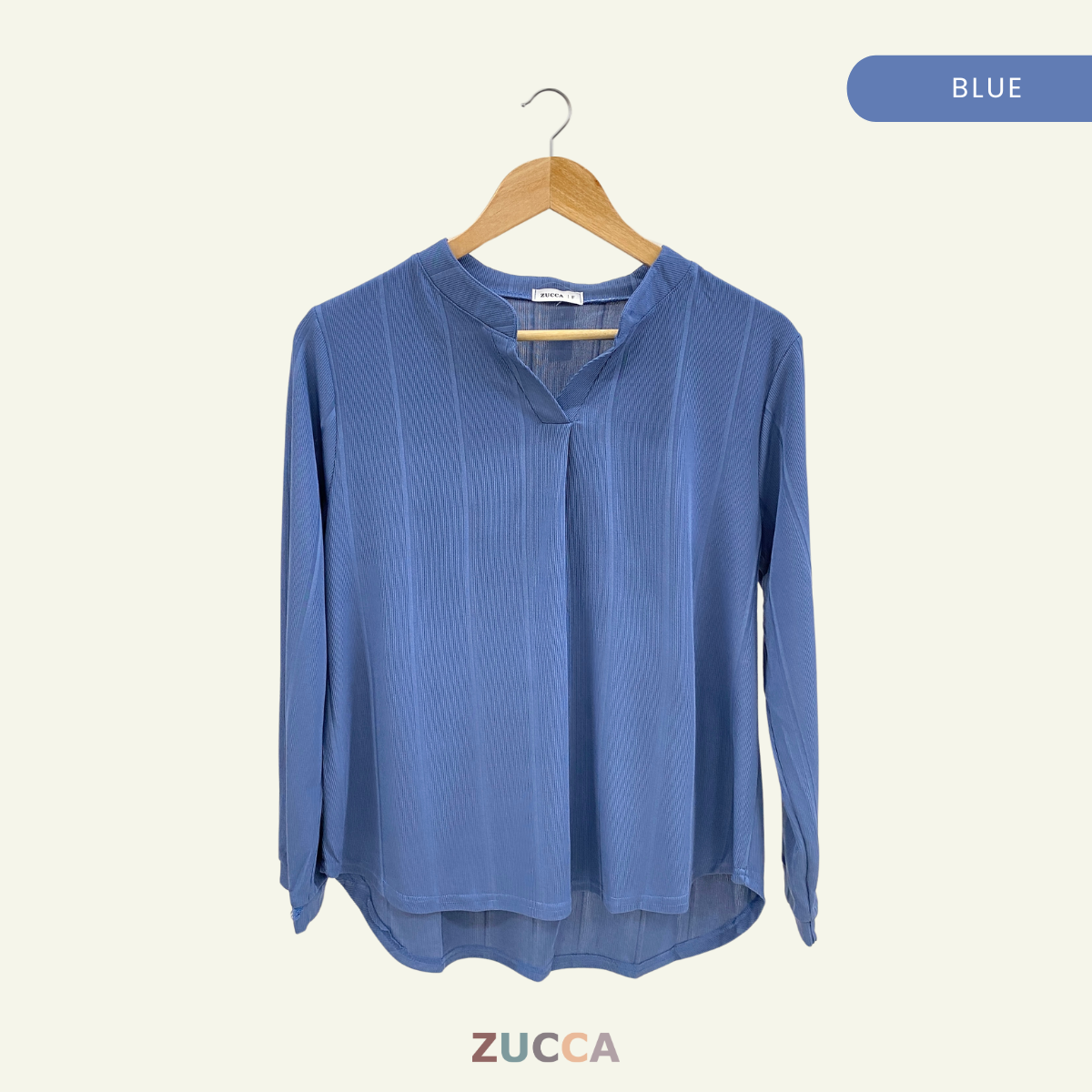 ZUCCA ALITA PLAIN WOMEN BLOUSE - DM065 KEMEJA WANITA OFFICEWEAR KOREAN STYLE