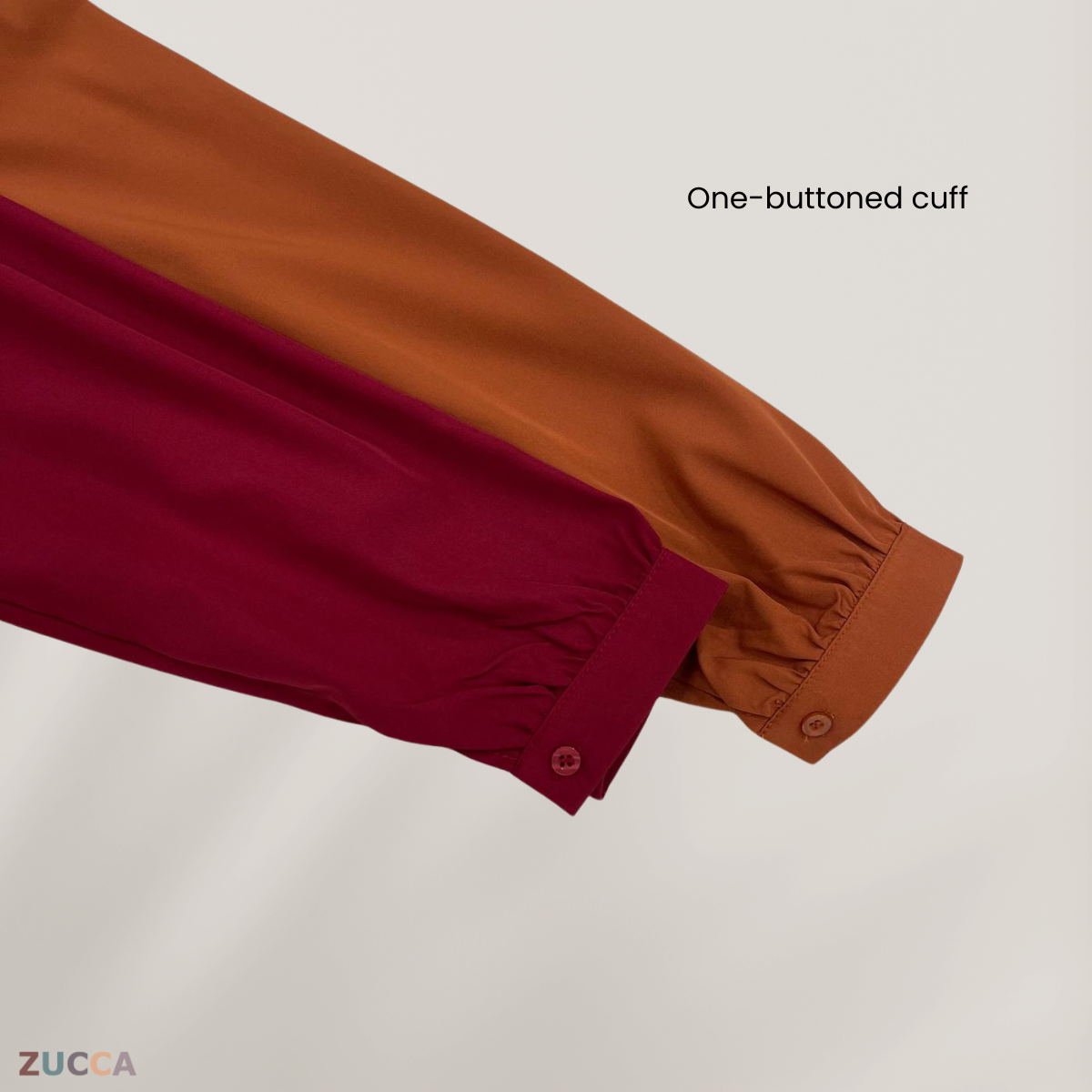 ZUCCA FRENA RUCHED WOMEN BLOUSE - DM078 KOREAN STYLE