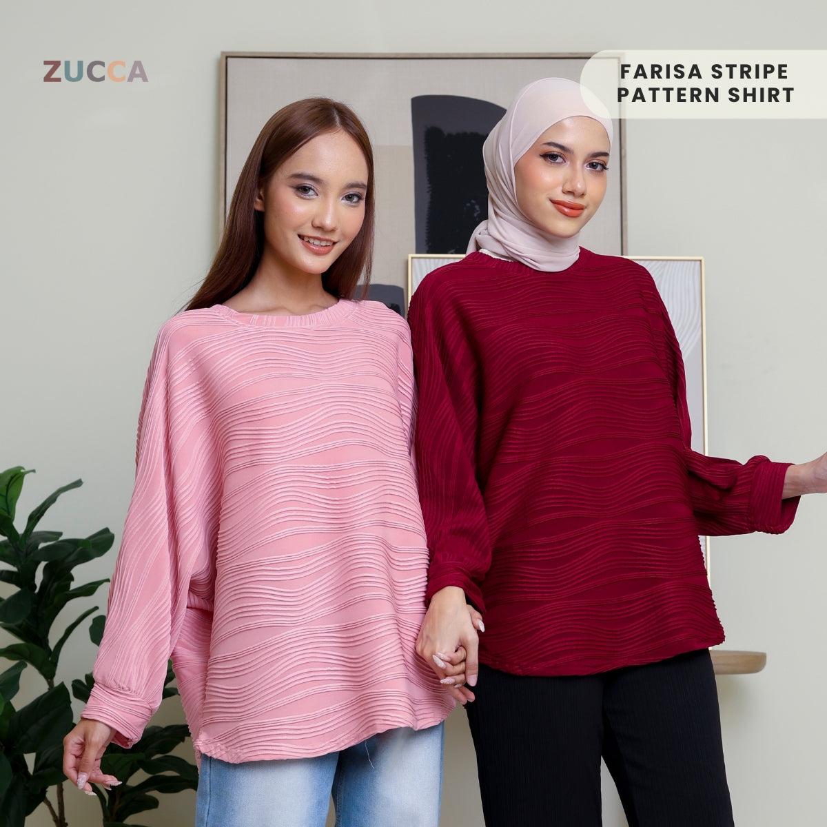 ZUCCA FARISA KEMEJA CORAK BERJALUR - DM089