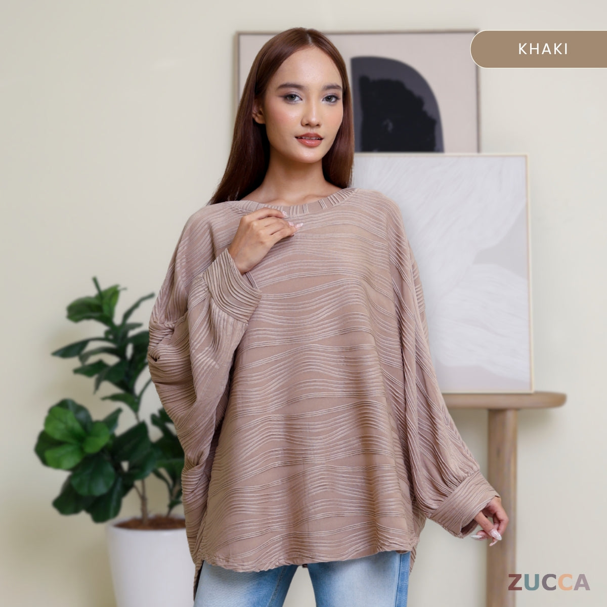 ZUCCA FARISA KEMEJA CORAK BERJALUR - DM089