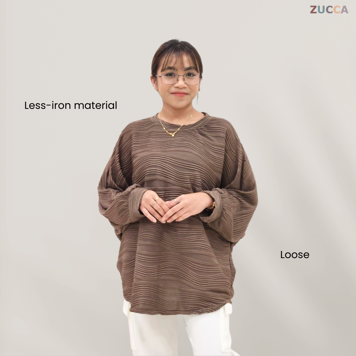 ZUCCA FARISA KEMEJA CORAK BERJALUR - DM089