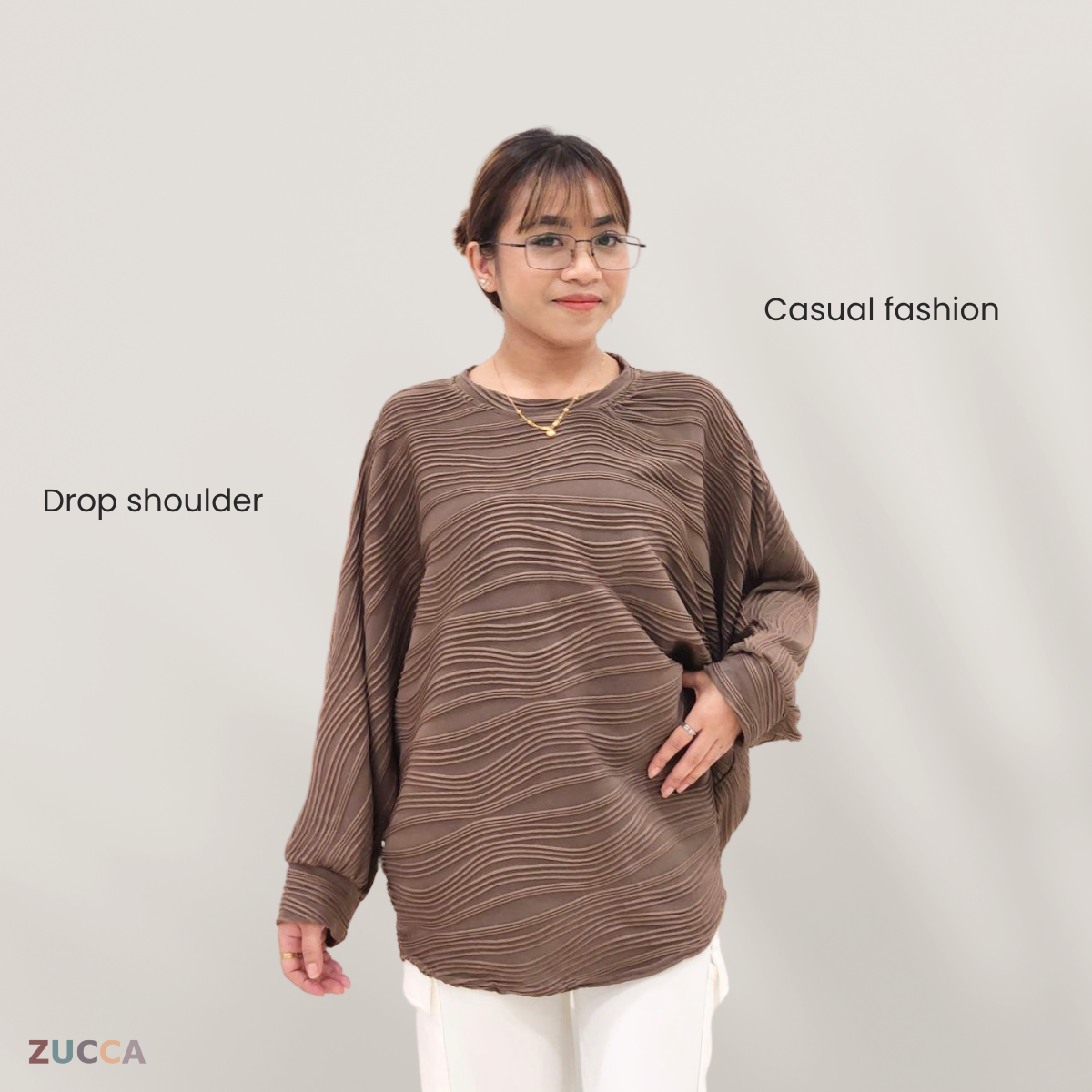 ZUCCA FARISA KEMEJA CORAK BERJALUR - DM089