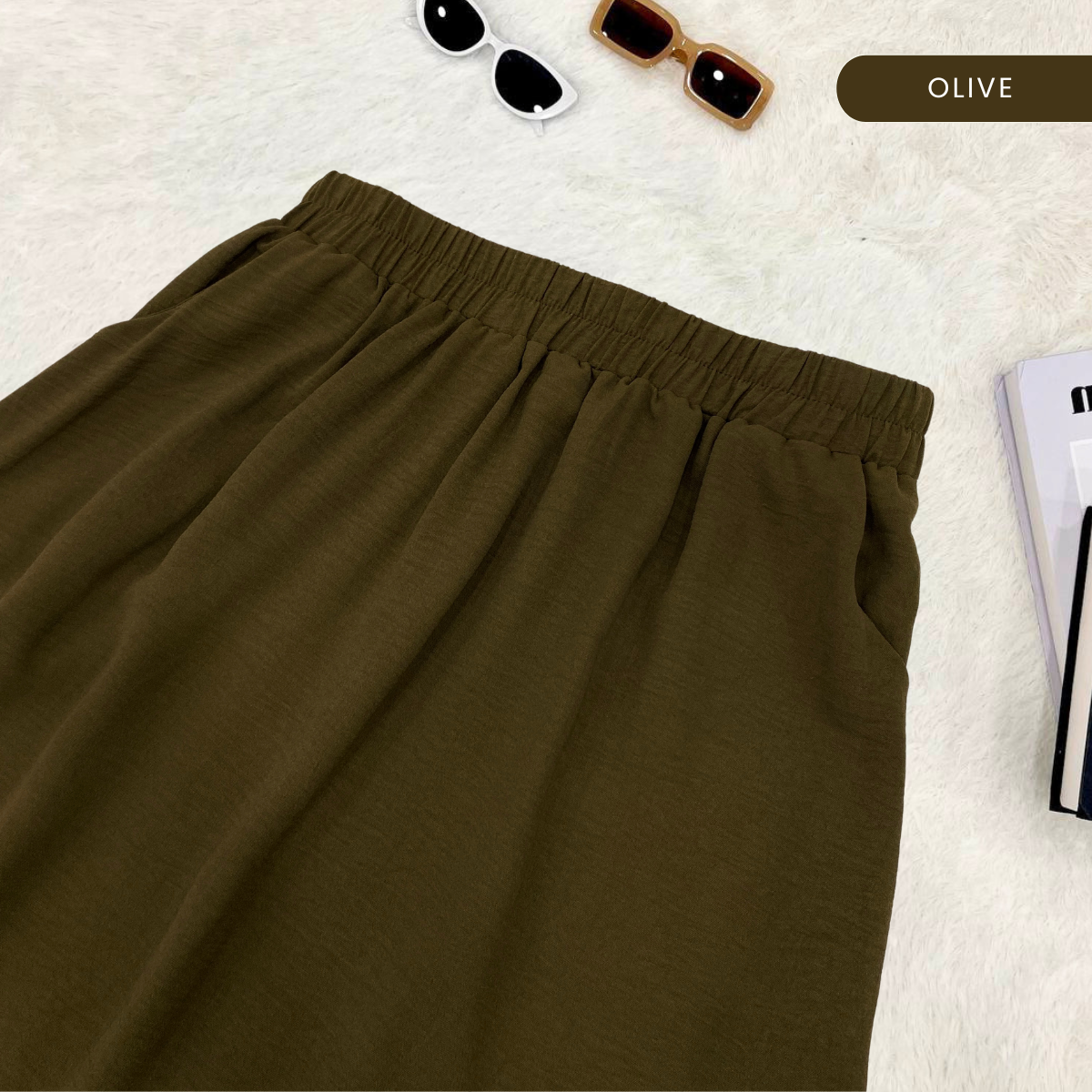 ZUCCA CARMIN SKIRT KASUAL KAPAS - DM135