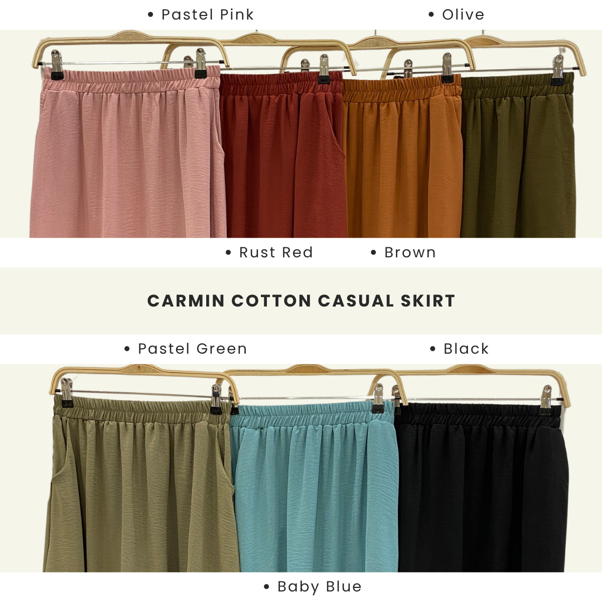 ZUCCA CARMIN SKIRT KASUAL KAPAS - DM135