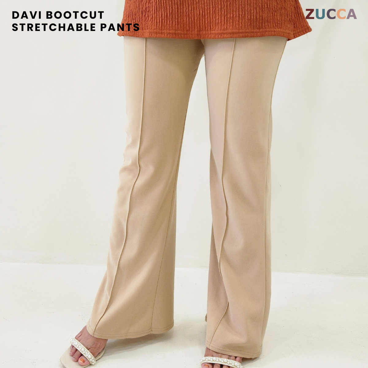 Davi High Waist Flare Women Pants - DM170
