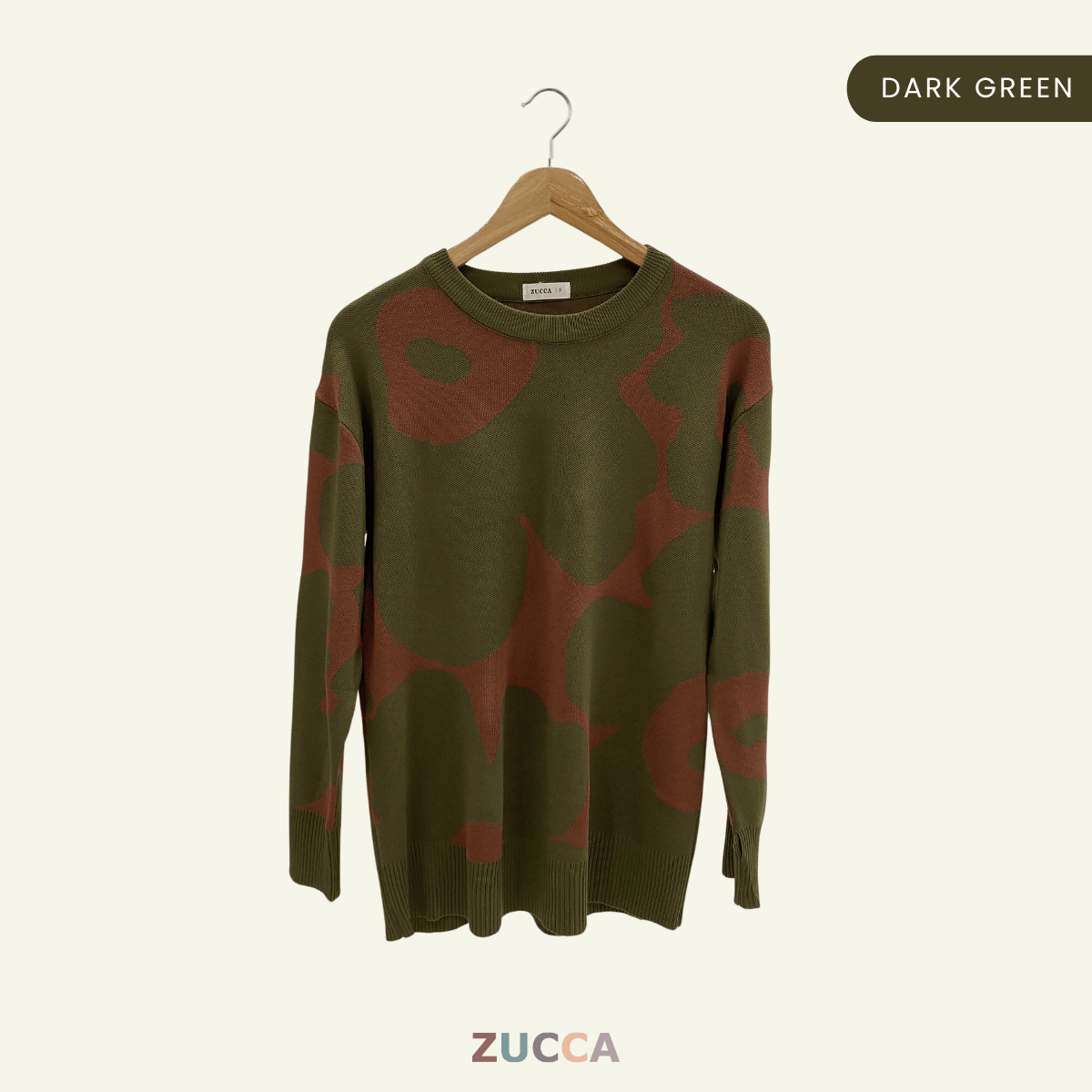 ZUCCA FAUZIAH FLORAL PRINT KNIT SHIRT - DM191 KOREAN STYLE