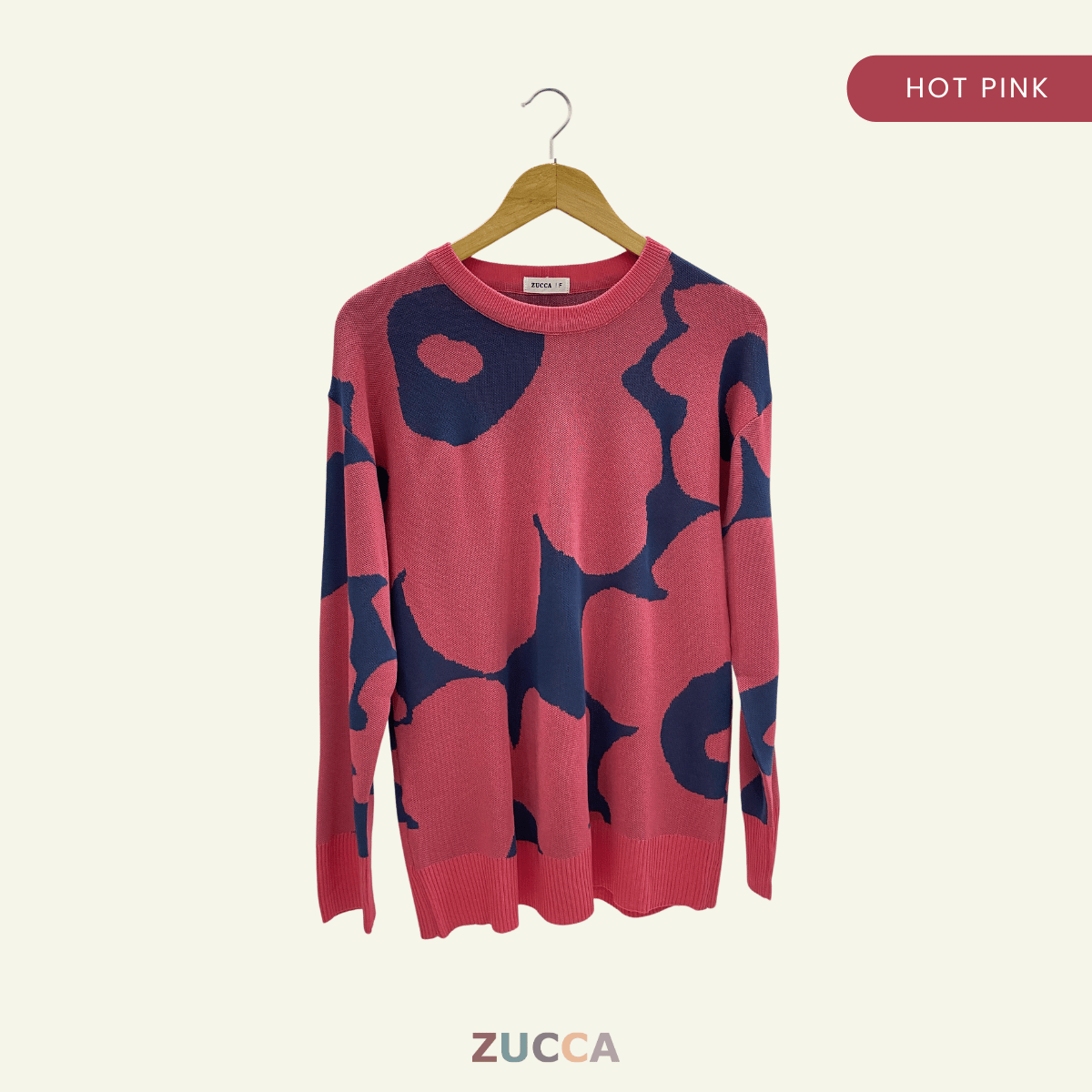 ZUCCA FAUZIAH FLORAL PRINT KNIT SHIRT - DM191 KOREAN STYLE