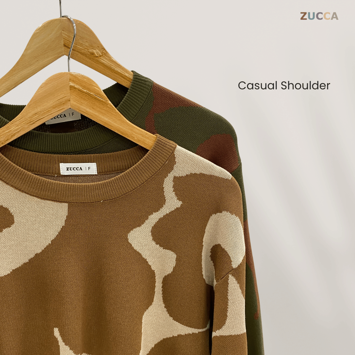 ZUCCA FAUZIAH FLORAL PRINT KNIT SHIRT - DM191 KOREAN STYLE