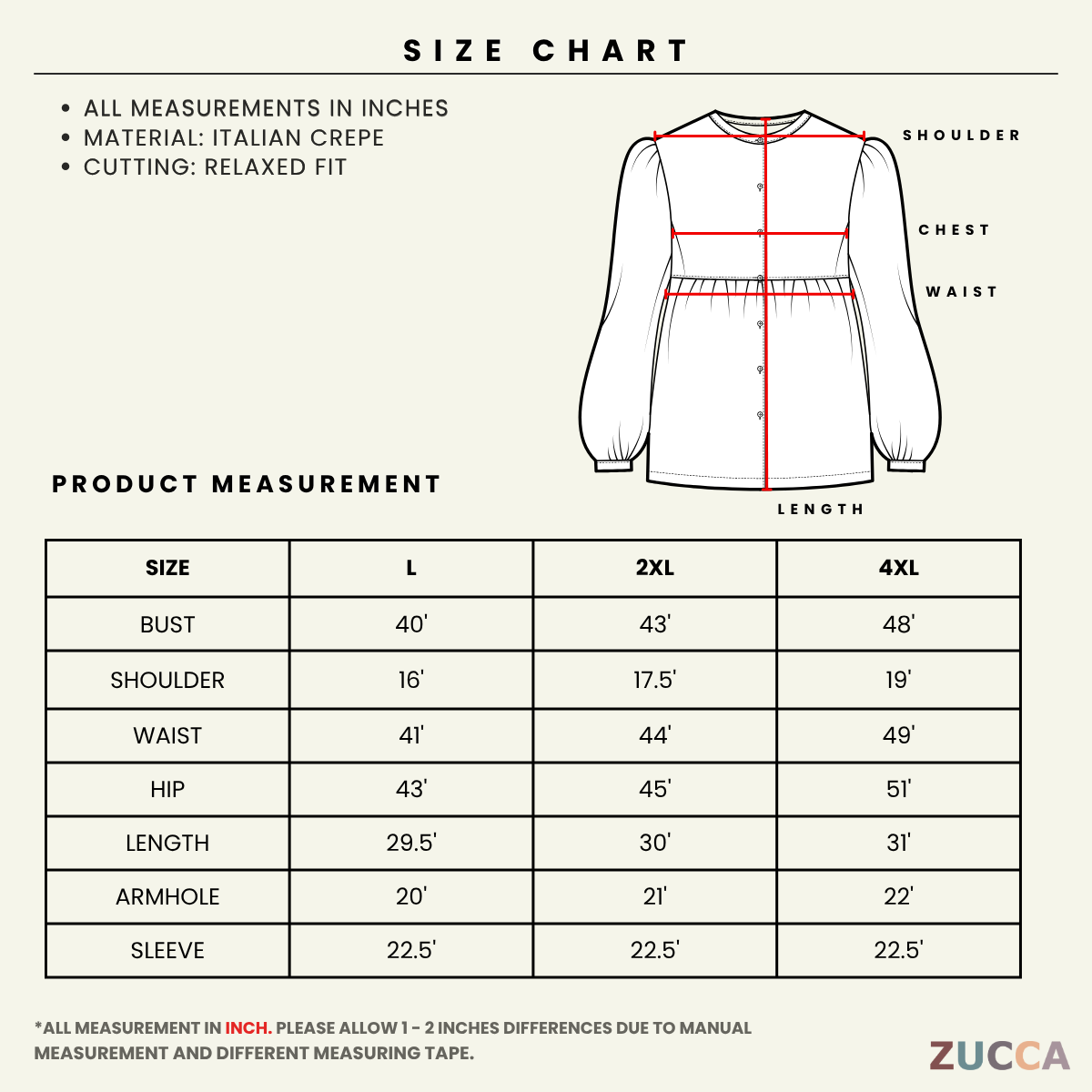 ZUCCA ALYANI BLAUS WANITA SULAMAN BUNGA - DM243 BAJU WANITA