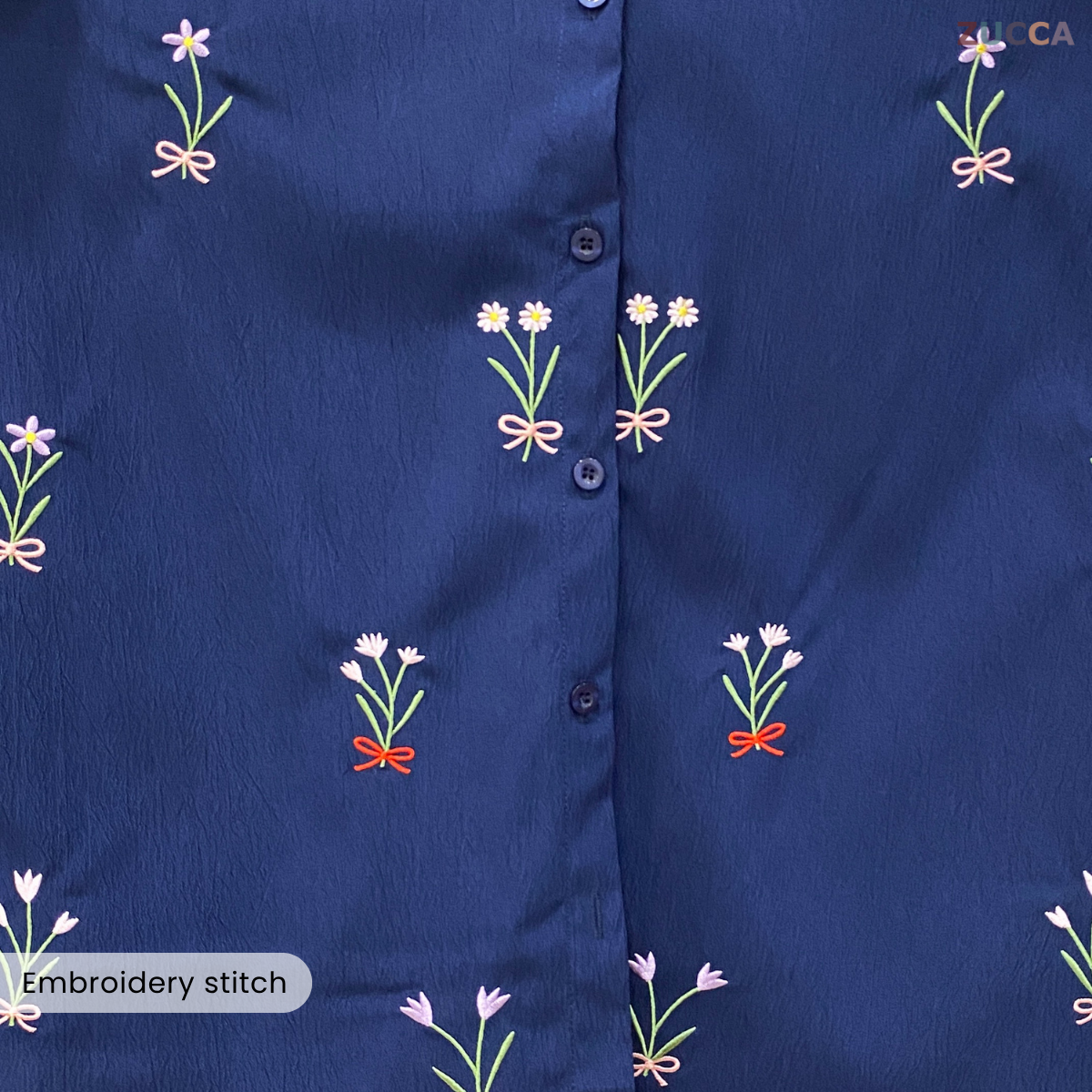 ZUCCA ALYANI BLAUS WANITA SULAMAN BUNGA - DM243 BAJU WANITA