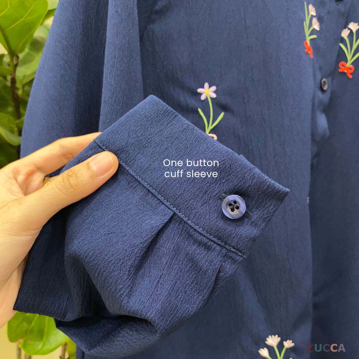 ZUCCA ALYANI BLAUS WANITA SULAMAN BUNGA - DM243 BAJU WANITA