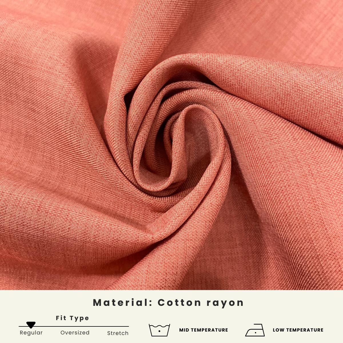 ZUCCA ANDRA KEMEJA KASUAL WANITA LEHER V TANPA CORAK - DM247